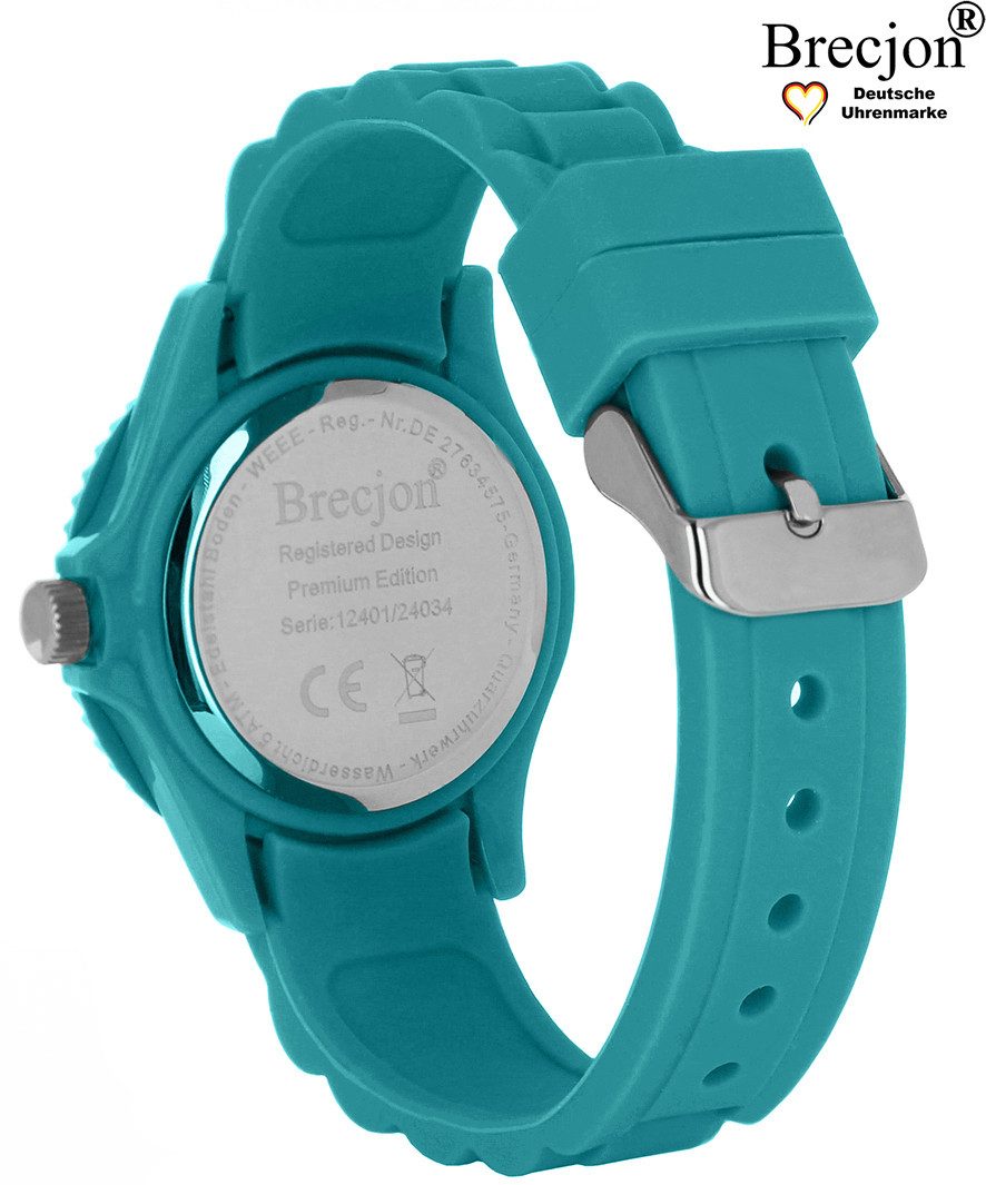 Brecjon Quarzuhr Kinder Armbanduhr Lernuhr 5ATM Silikon, kostenloser Versand – Bild 4 von 5