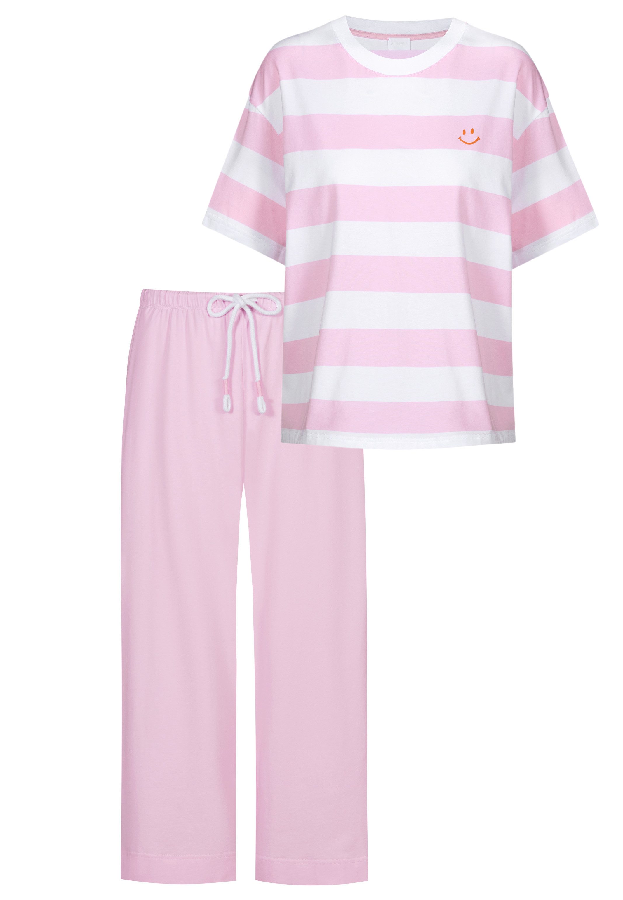 Mey Pyjama Streaked Lines (Set, 2 tlg) Schlafanzug - Baumwolle - Atmungsakt günstig online kaufen
