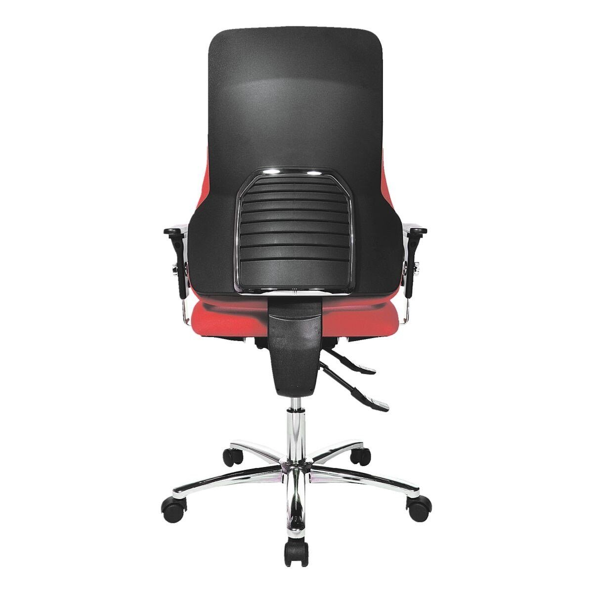 TOPSTAR Body-Balance-Tect Muldensitz Schreibtischstuhl Sitness Armlehnen, mit und 55, rot