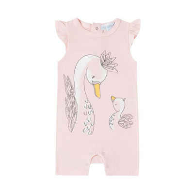 suebidou Kurzoverall Strampler Pyjama für Немовлятам/Kleinkinder mit süßem Print rosa Print
