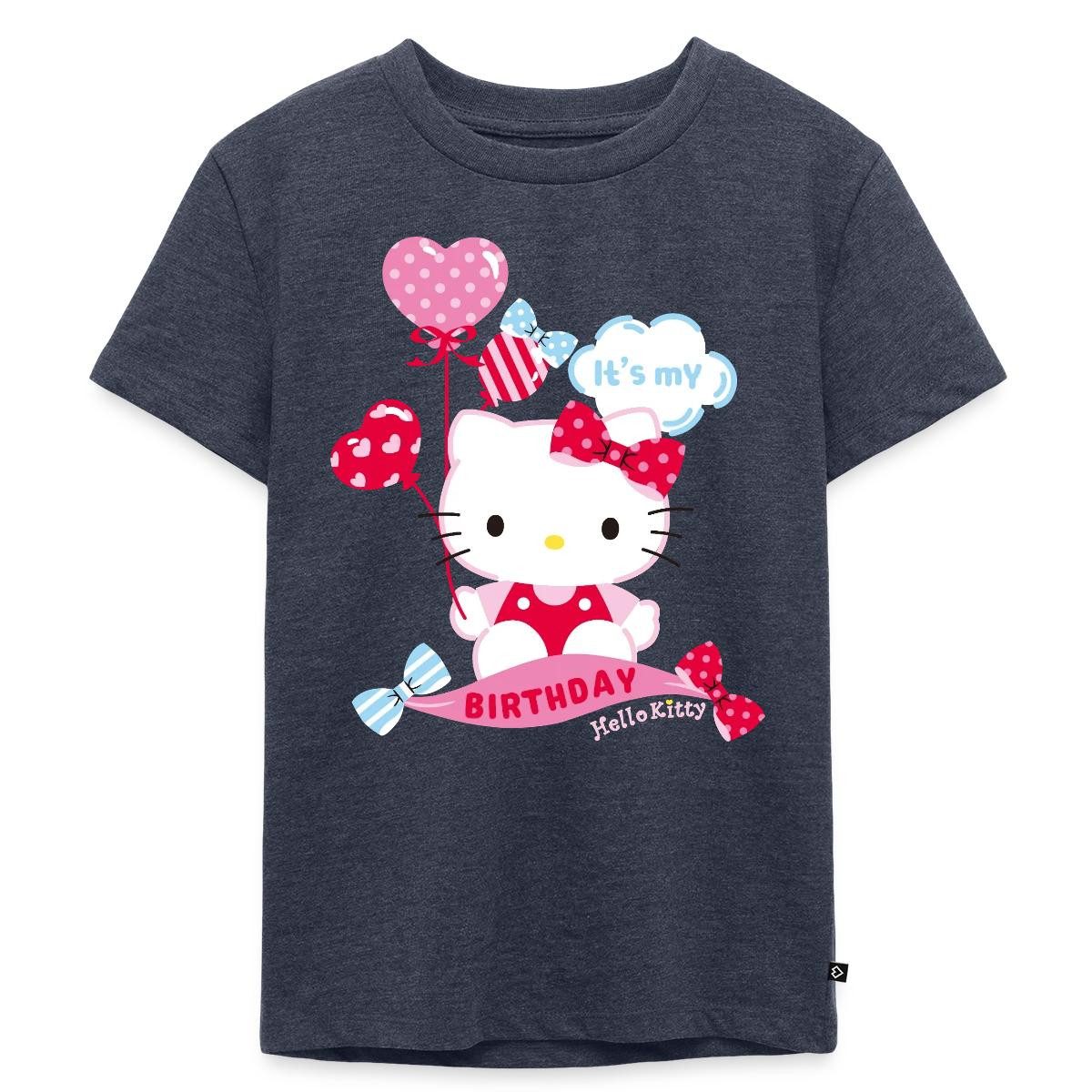 T-Shirt Hello Kitty Mit Ballons Mein Geburtstag Kinder Premium T-Shirt