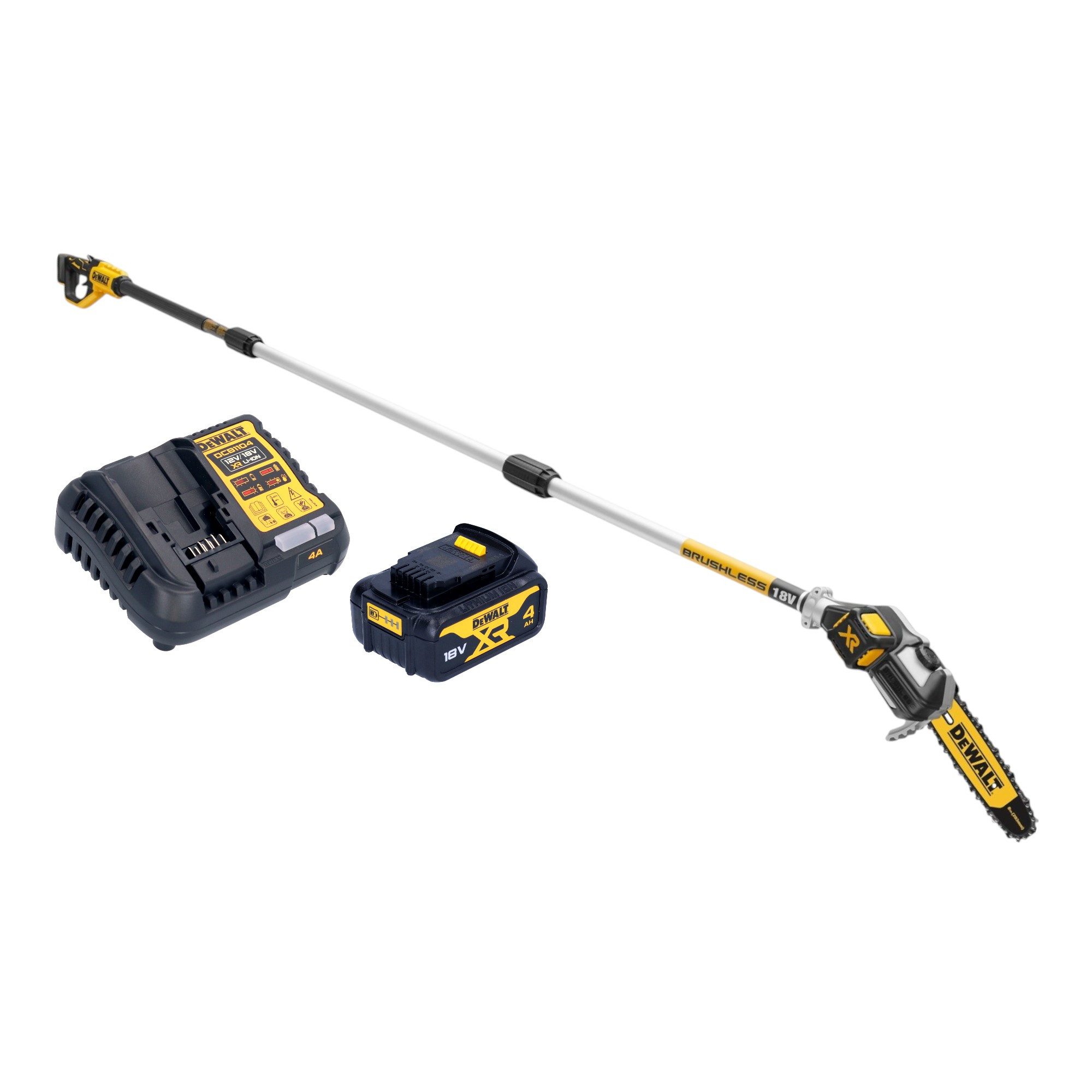 DeWalt Akku-Hochentaster DCMPS 567 M1 18 V Brushless + 1x Akku 4,0 Ah + Ladegerät