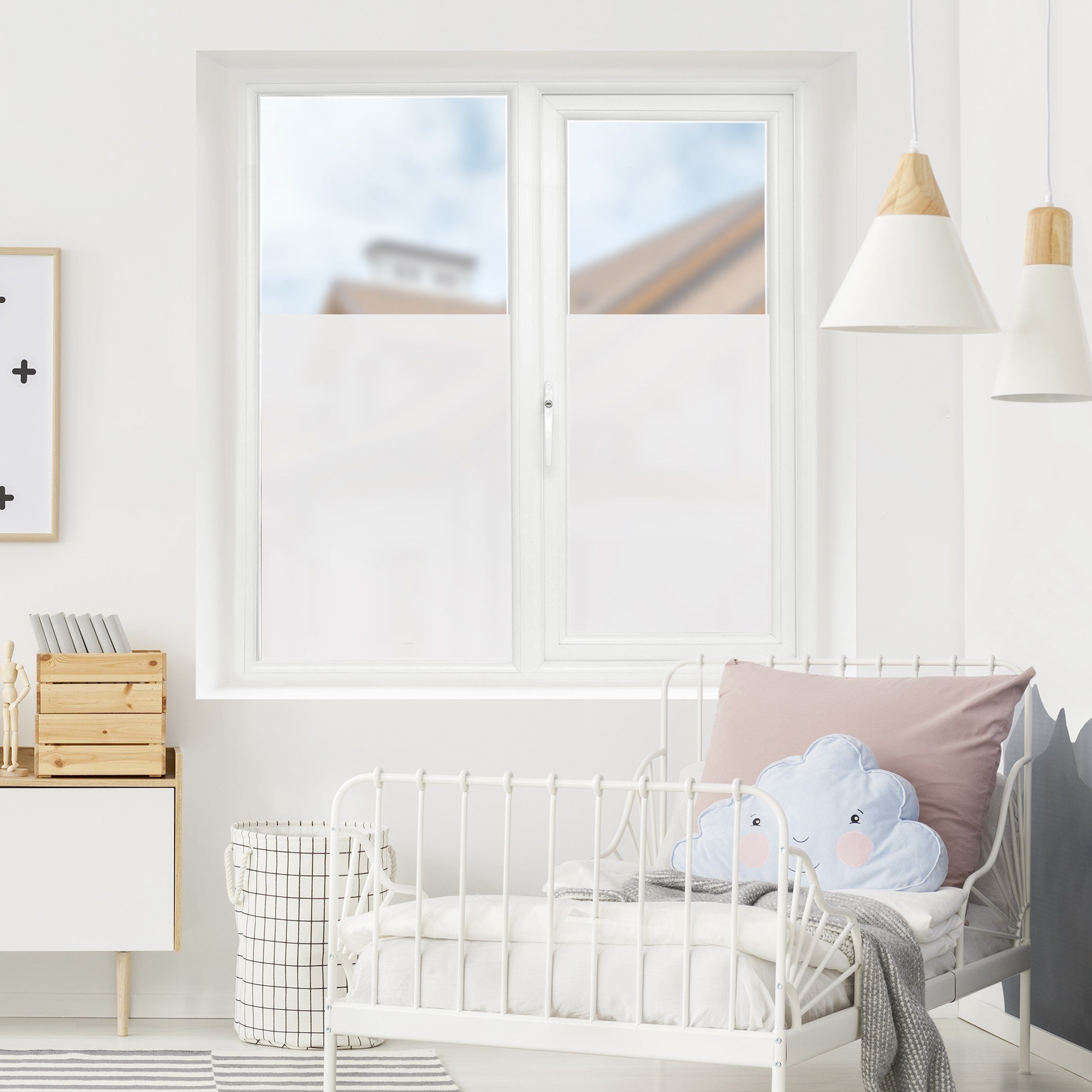 Bilderdepot24 Fensterfolie selbstklebend Fensterdeko lichtdruchlässige Glasfolie, blickdicht, Innen Fenster Tür Balkontür Küche Badezimmer Wohnzimmer Schlafzimmer