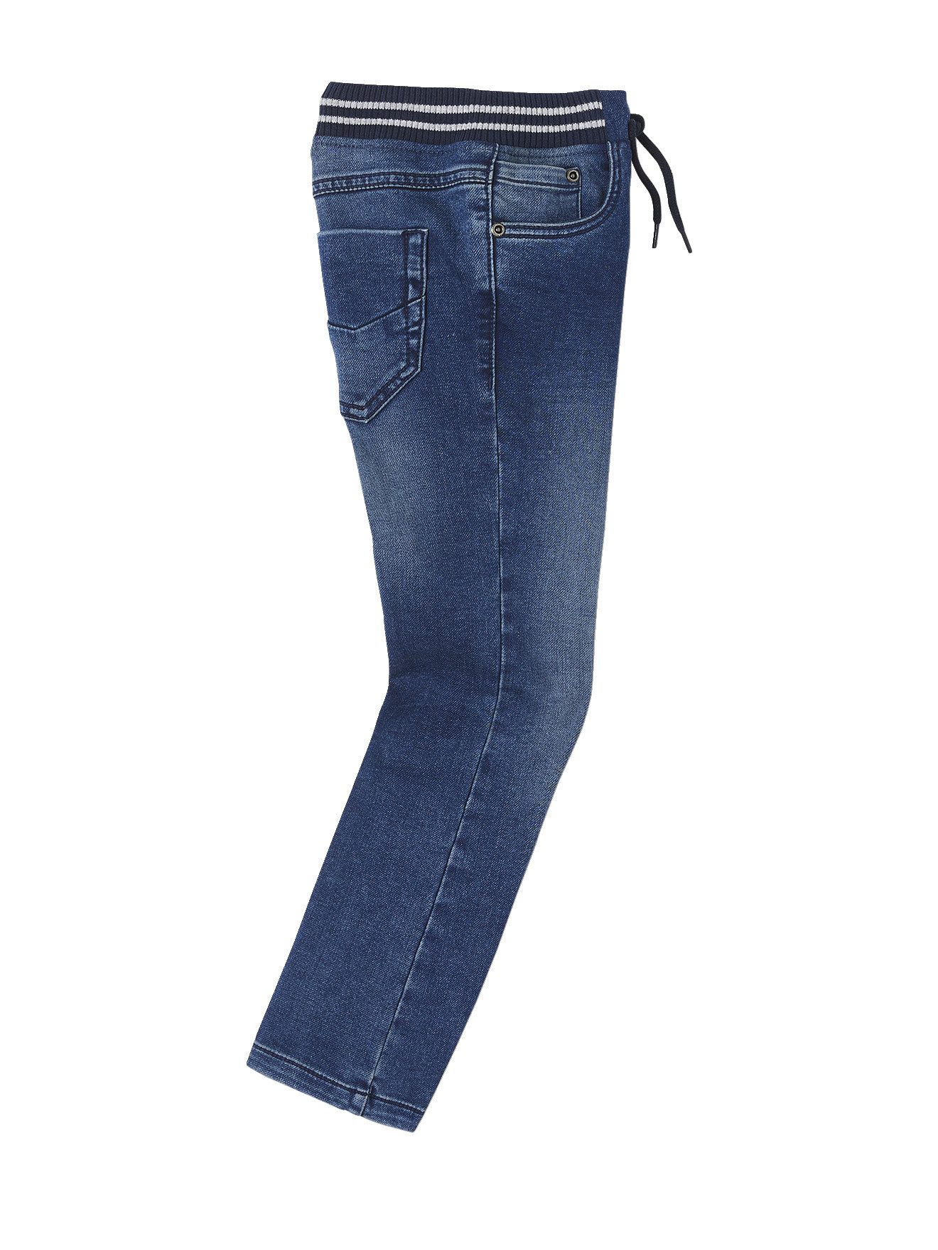 vertbaudet Bequeme Jeans Jungen Sweathose, Denim-Optik