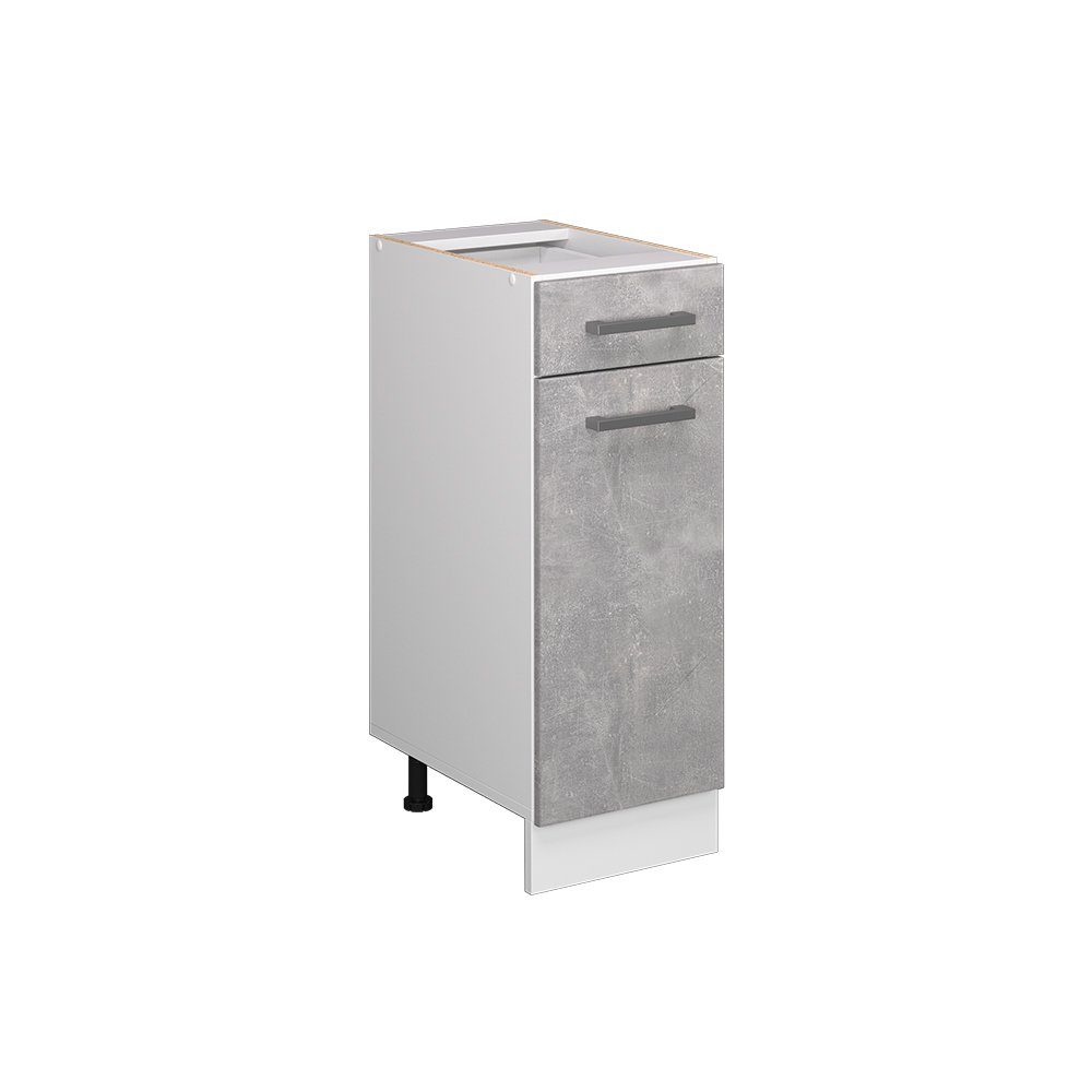 Vicco Unterschrank R-Line, Beton/Weiß, 30 cm, günstig online kaufen