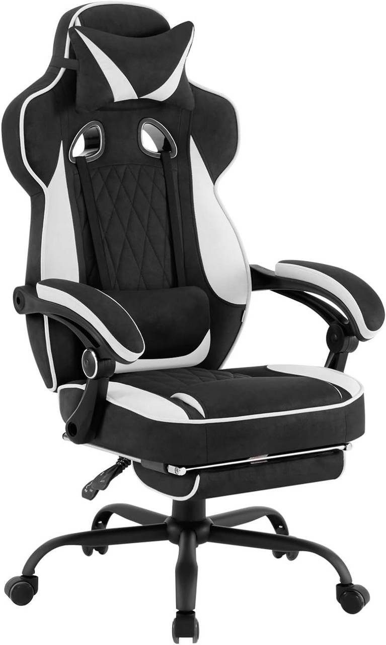 Woltu Gaming-Stuhl (1 St), mit Taschenfederkissen, Fußstütze, ergonomisch, günstig online kaufen