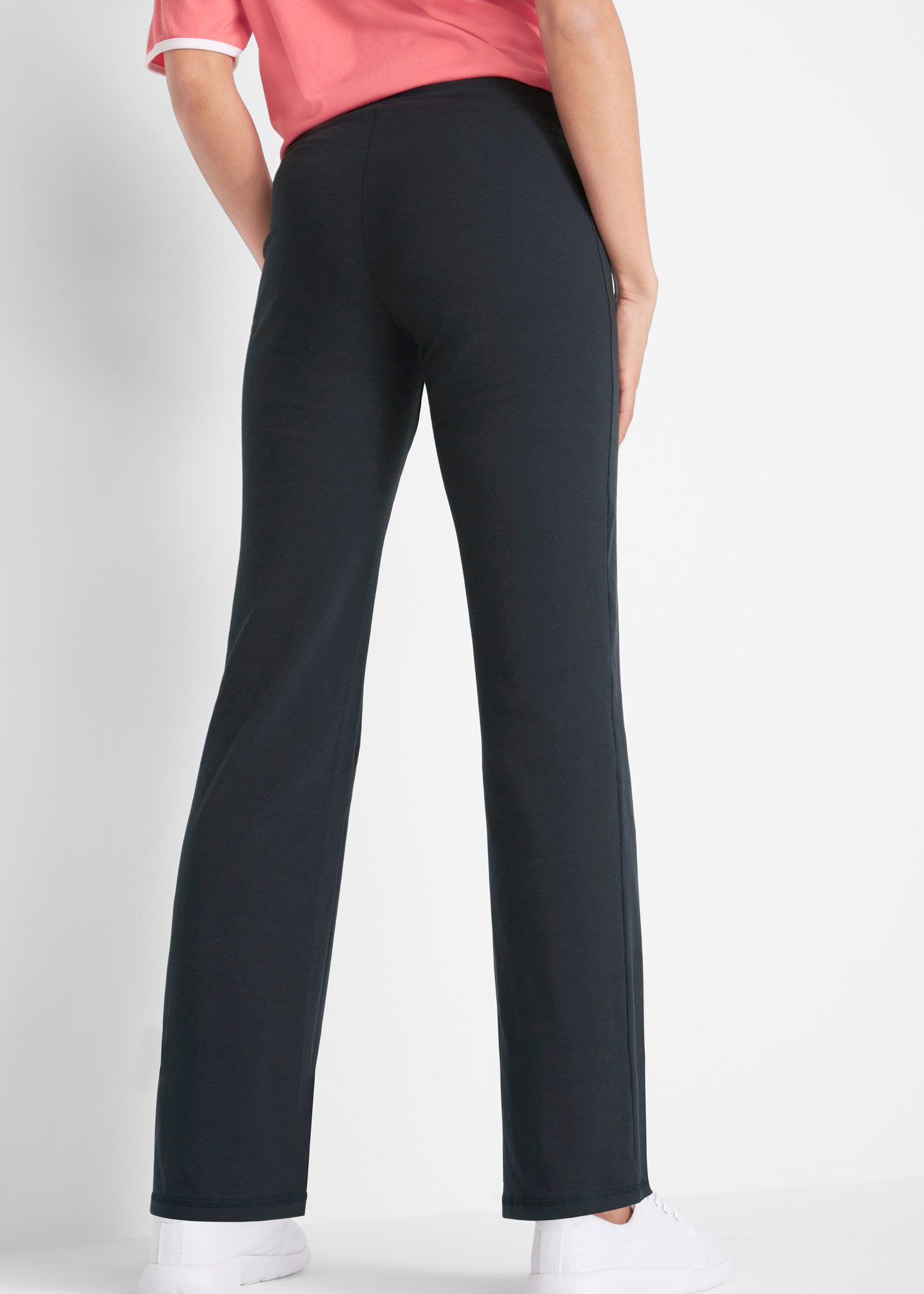 bonprix Sporthose Baumwoll Sporthose mit Stretch, Bootcut günstig online kaufen