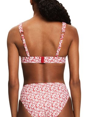 Esprit Triangel-Bikini-Top Wattiertes Bikinitop mit Print