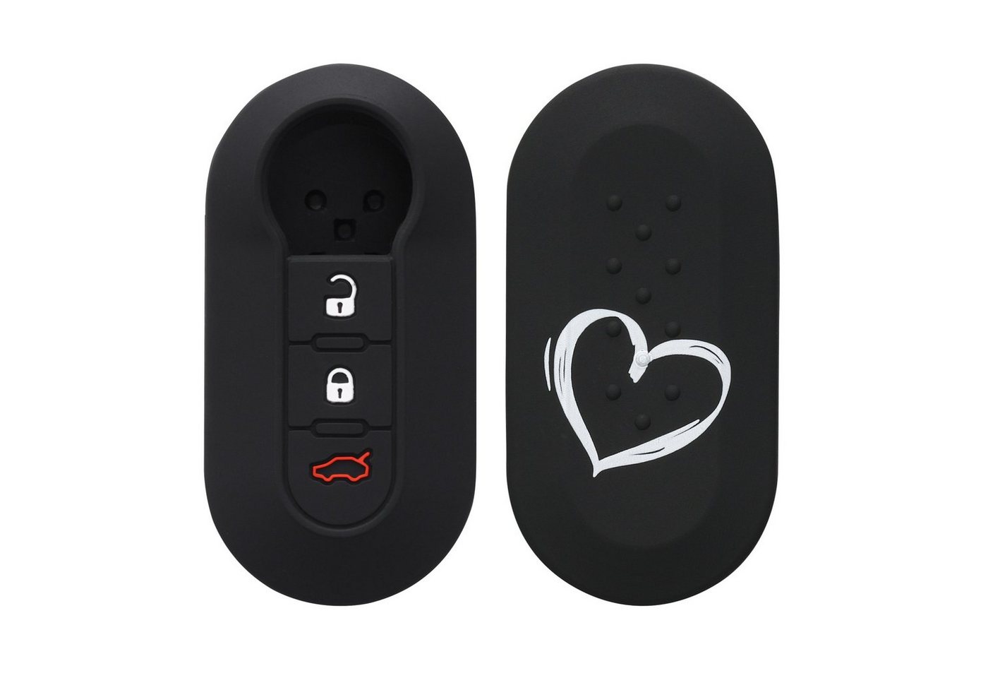 kwmobile Schlüsseltasche Autoschlüssel Hülle für Fiat Lancia (1-tlg), Schlüsselhülle Schlüssel Case Cover