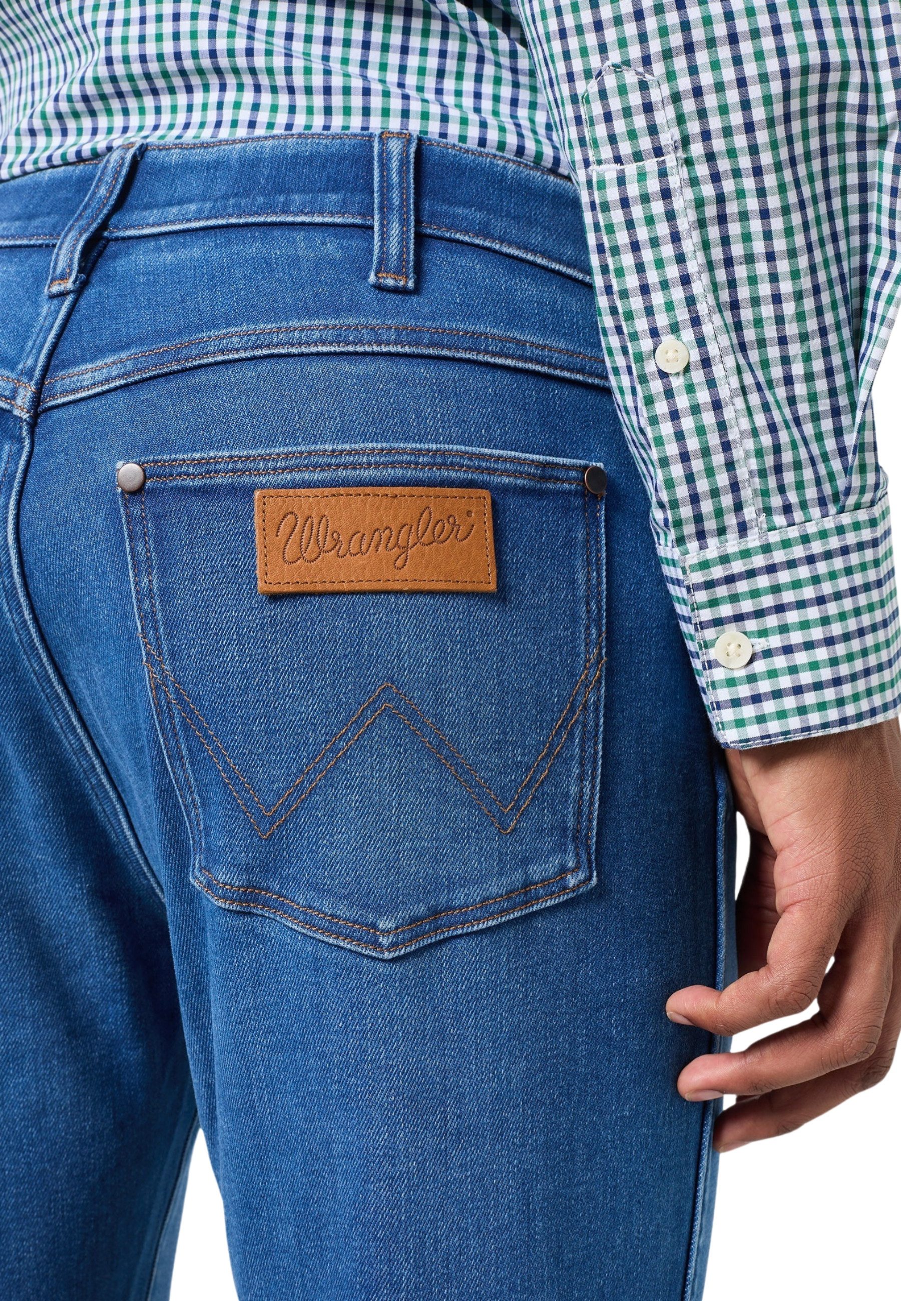 Wrangler 5-Pocket-Jeans Hose Slim Larston Jeans (1-tlg)