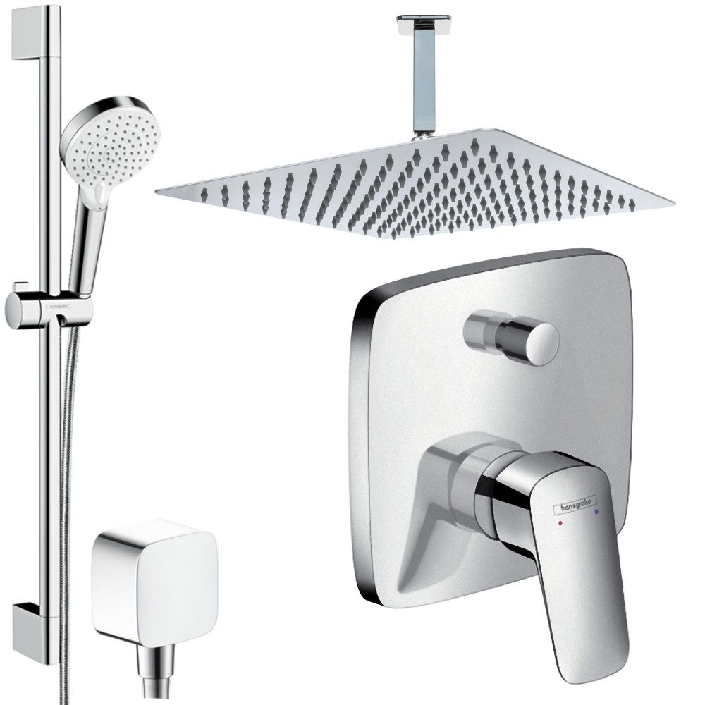 Hansgrohe und Jowi Duscharmatur Logis, Unterputz Duschsystem, Regendusche m günstig online kaufen