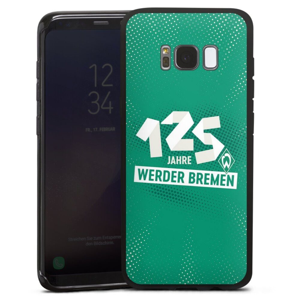 DeinDesign Handyhülle 125 Jahre Werder Bremen Offizielles Lizenzprodukt, Samsung Galaxy S8 Silikon Hülle Bumper Case Handy Schutzhülle