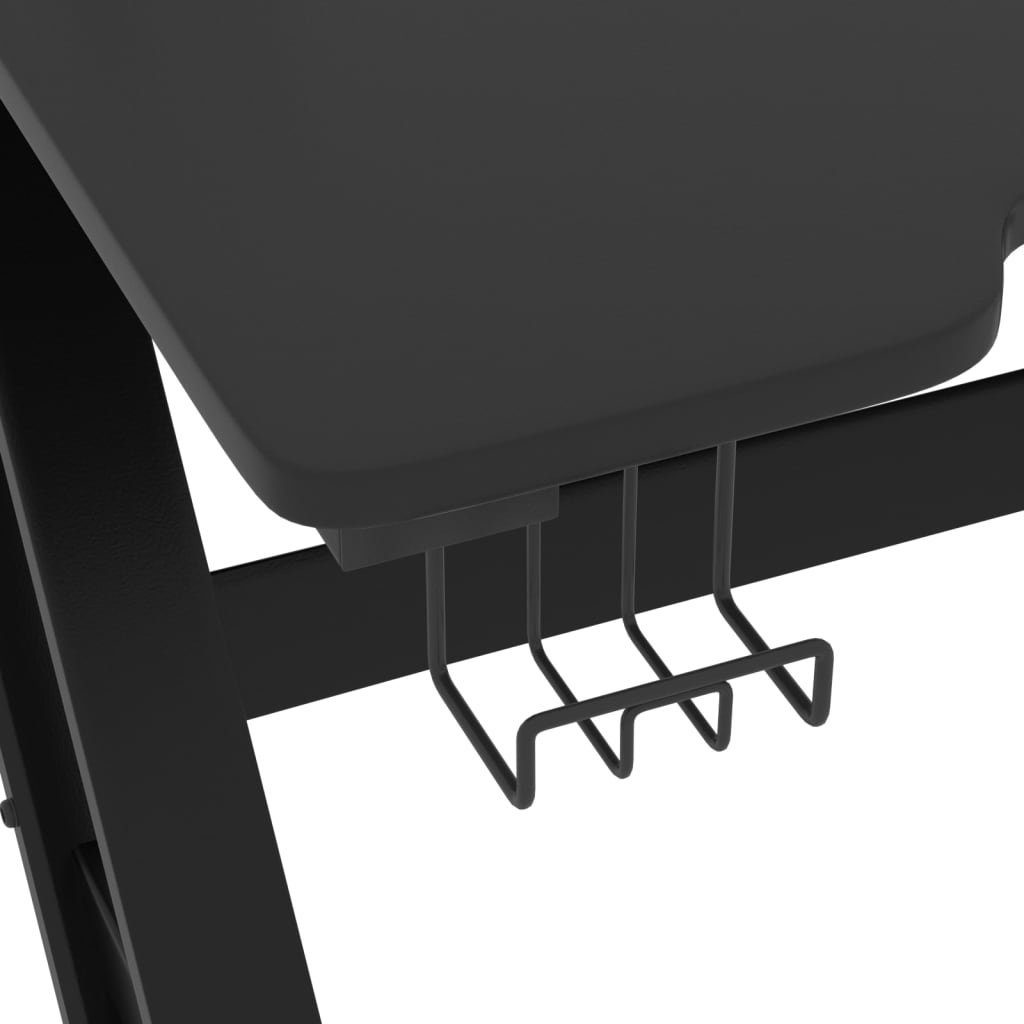 Schreibtisch cm und ZZ-Gestell Schwarz Schwarz Schwarz vidaXL mit | Rot 90x60x75 Gaming-Schreibtisch