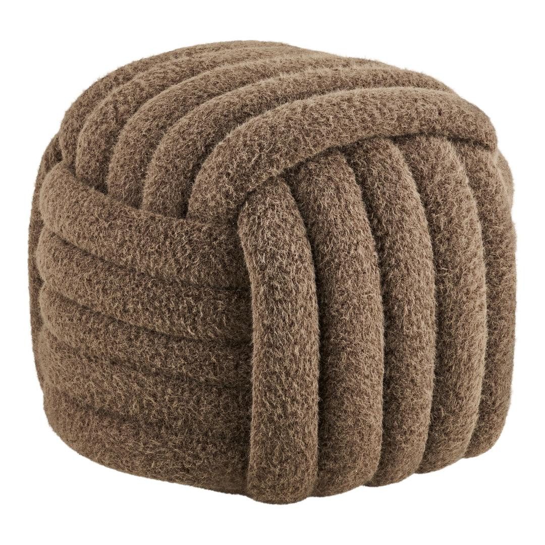 House Nordic Pouf Mette Pouf braun.