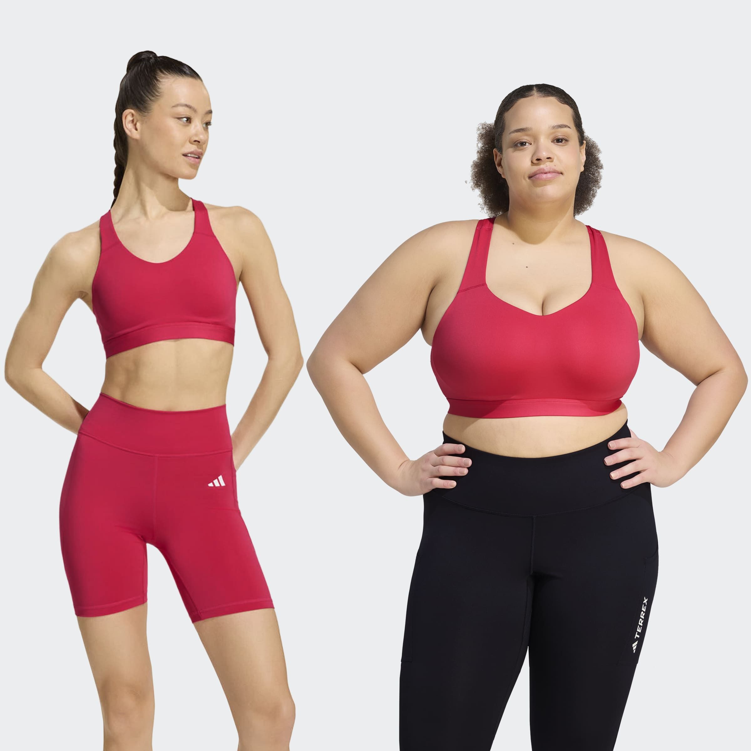 adidas Performance Sport-BH OPTIME ESSENTIALS WORKOUT BH MIT STARKEM HALT