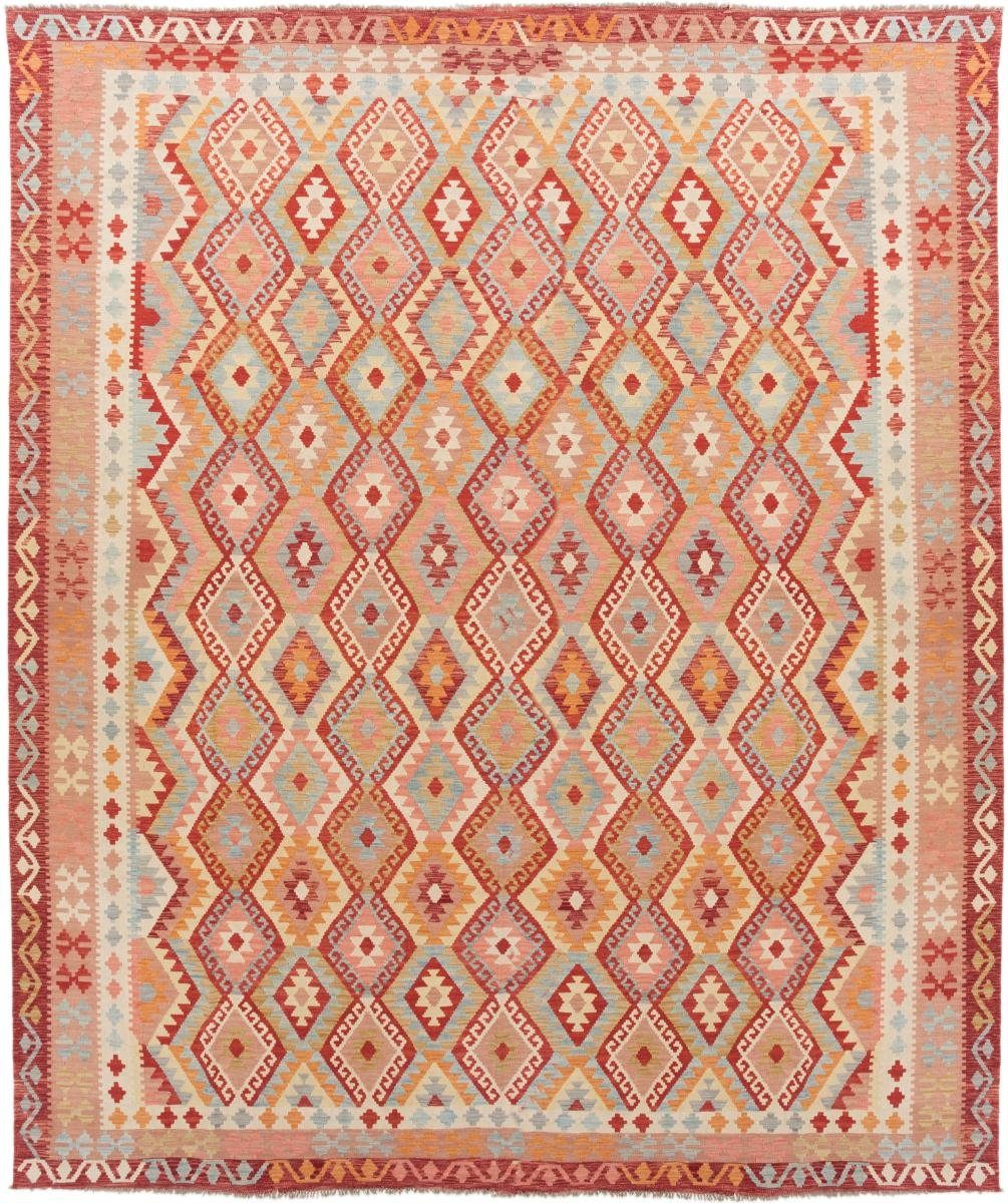 Orientteppich Kelim Afghan 372x444 Handgewebter Orientteppich, Nain Trading, rechteckig, Höhe: 3 mm
