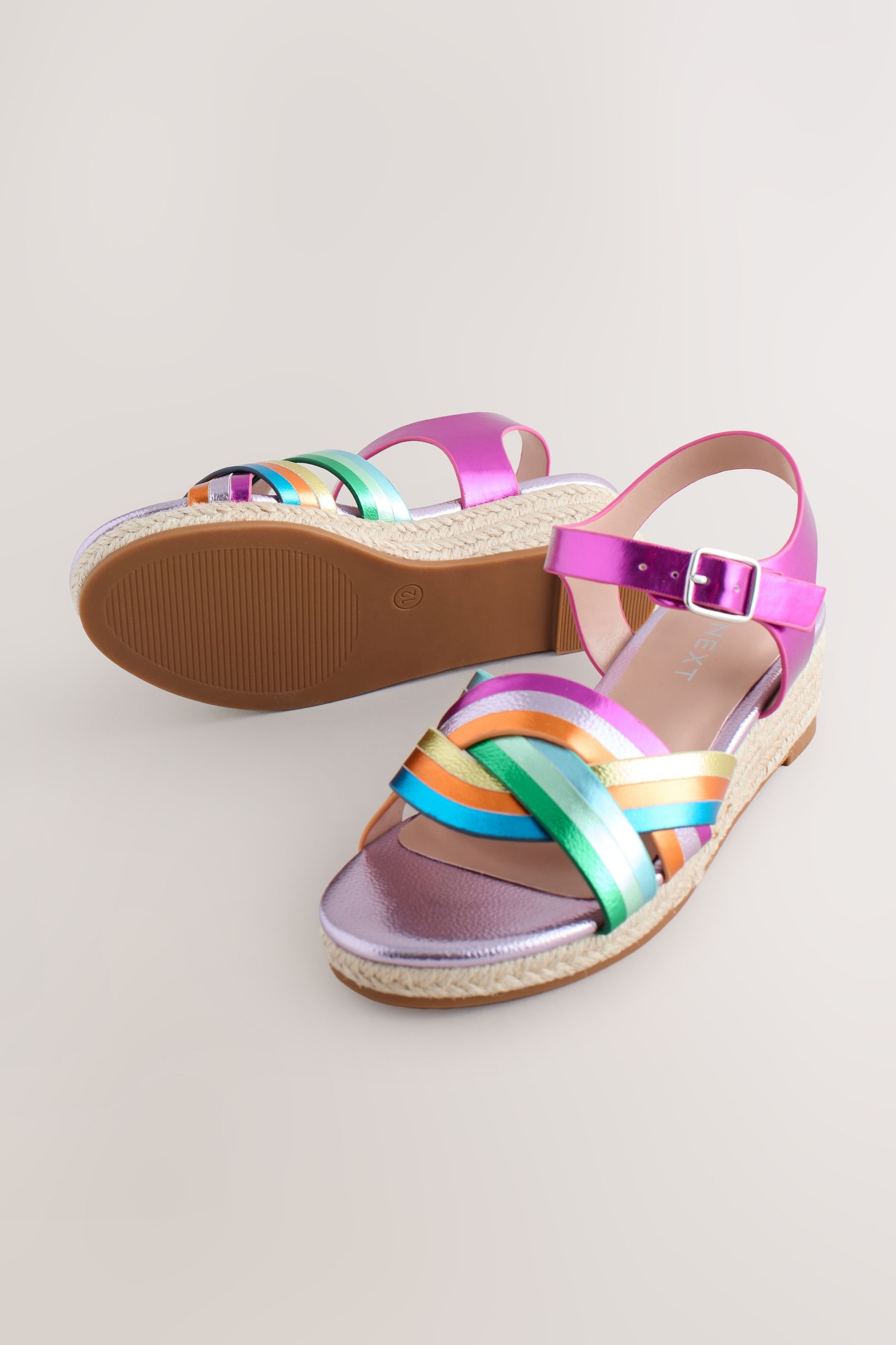 Next Keilabsatz-Sandalen in Weboptik Keilsandalette (1-tlg)