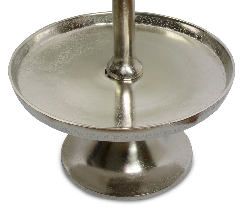 RIFFELMACHER & WEINBERGER Dekoetagere Metall Silber 70123 70124 - Mehrstöckiges Dekotablett Dekoration
