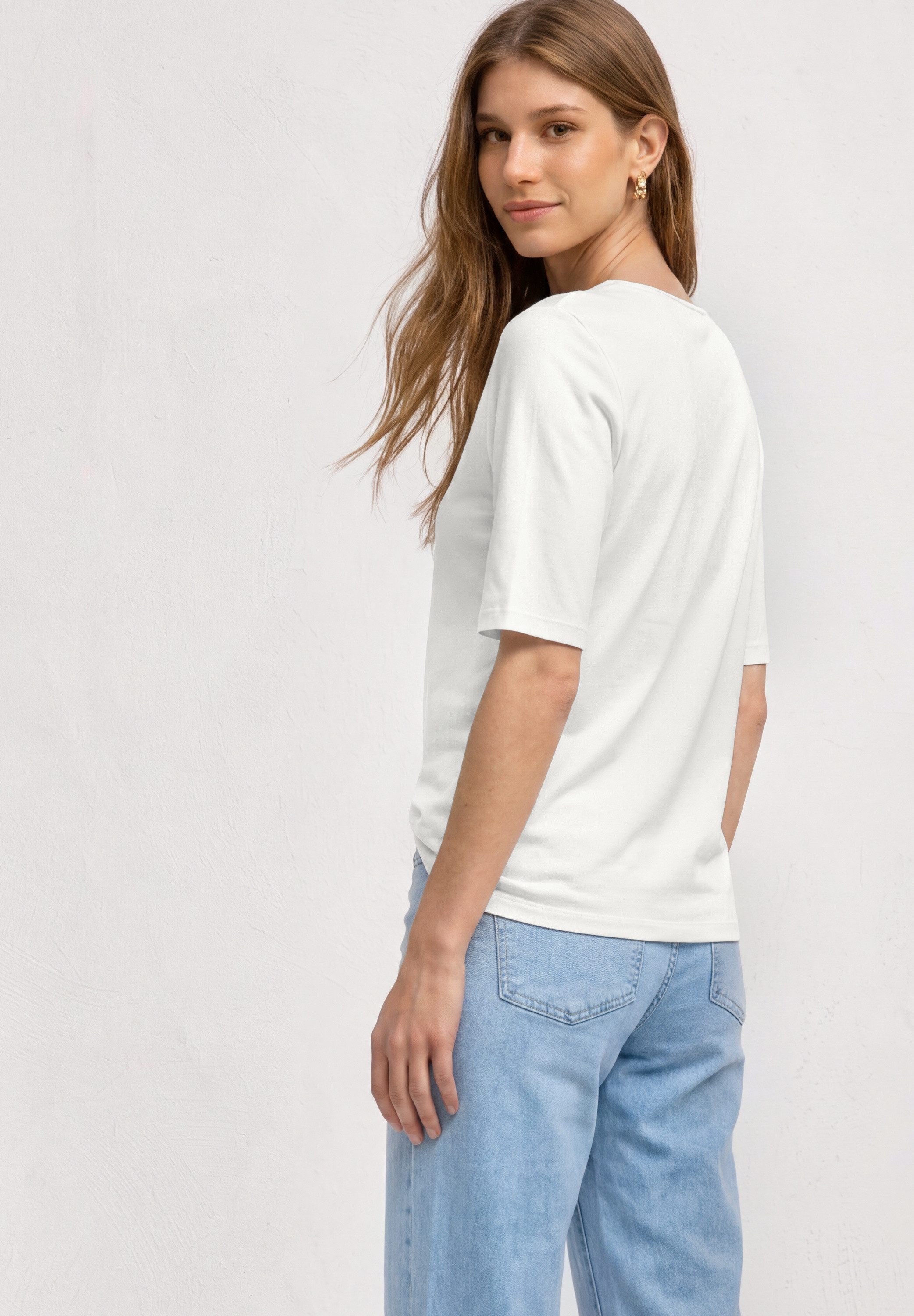 STREET ONE T-Shirt mit Rundhalsausschnitt