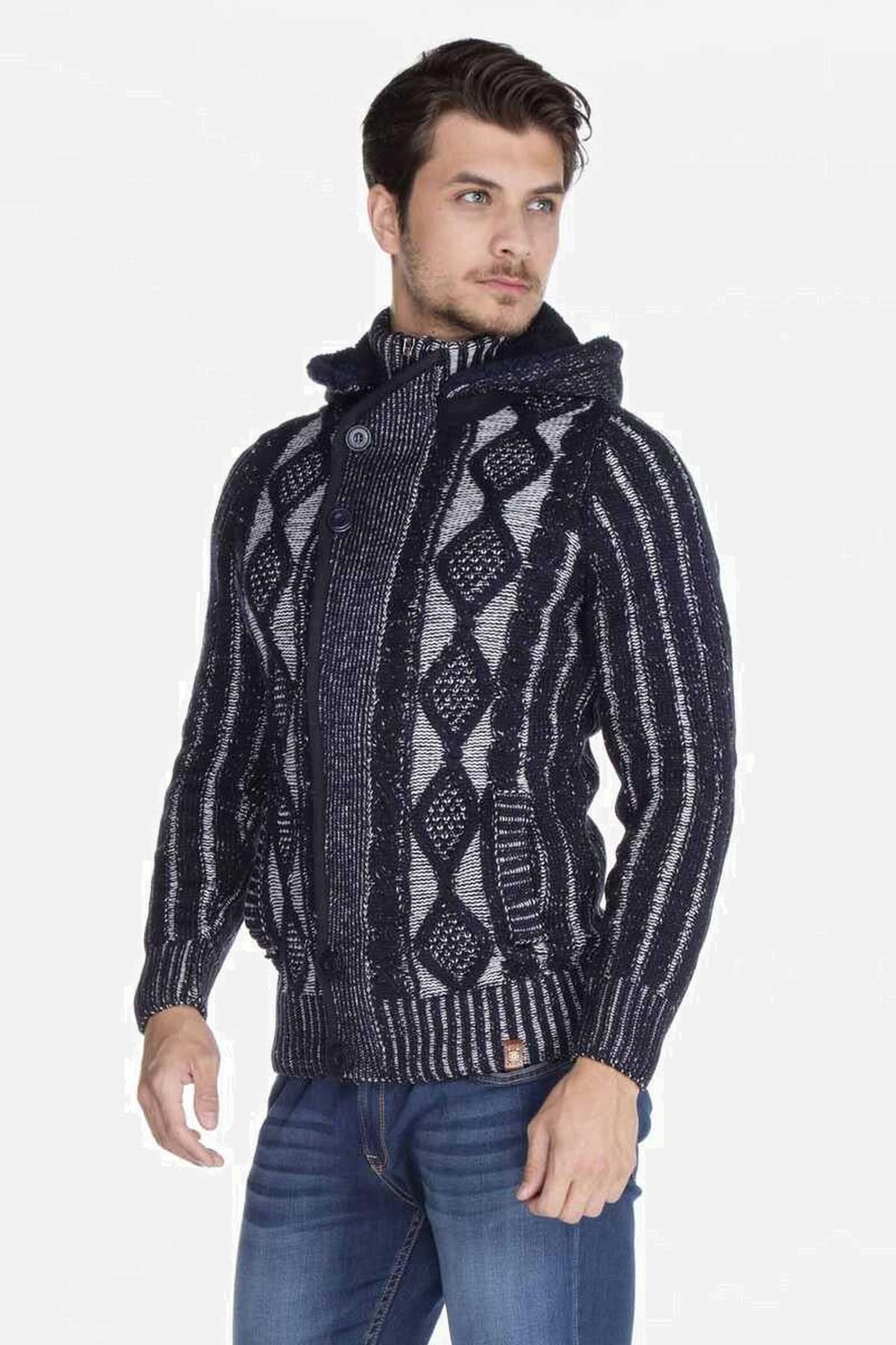 Cipo & Baxx Strickjacke Jacke (1-tlg) in Regular-Fit, CP161