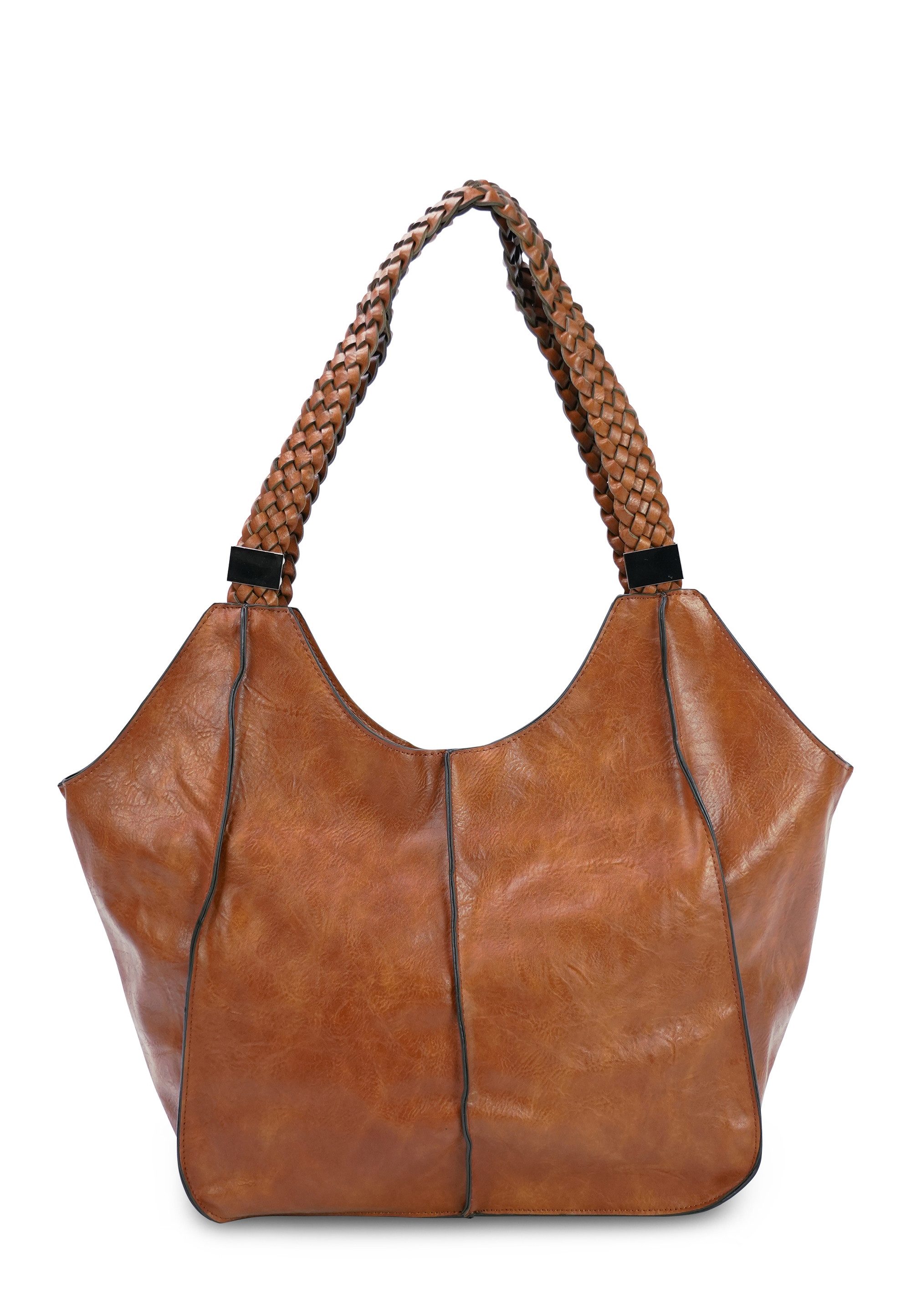 Harpa Schultertasche ZOELLA, mit geflochtenen Henkeln