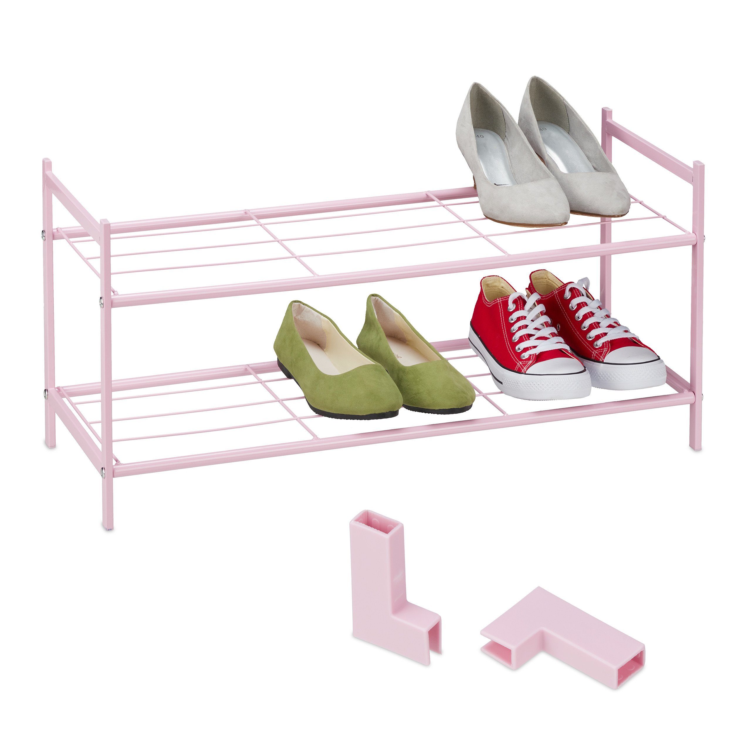 relaxdays Schuhregal Rosa Schuhregal günstig online kaufen