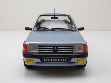 Solido Modellauto Peugeot 205 CTI Cabrio 1989 hellblau metallic Modellauto 1:18 Solido, Maßstab 1:18