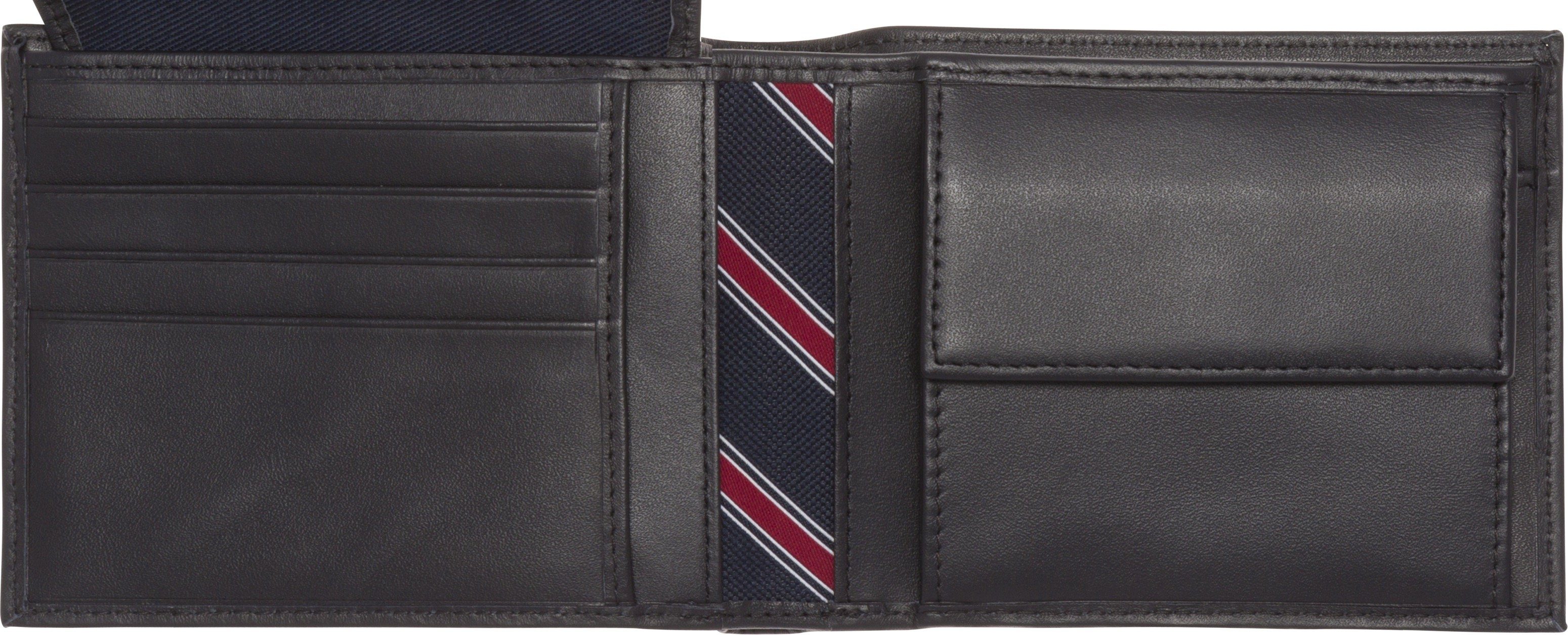 Tommy Hilfiger Geldbörse ETON CC FLAP AND COIN POCKET, aus weichem Leder