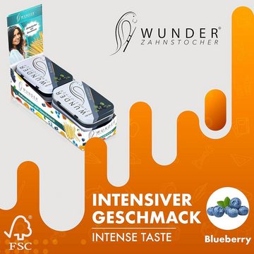 Wunder Zahnstocher Mundpflegecenter Wunder Zahnstocher Display 6er Pack Blaubeere DS