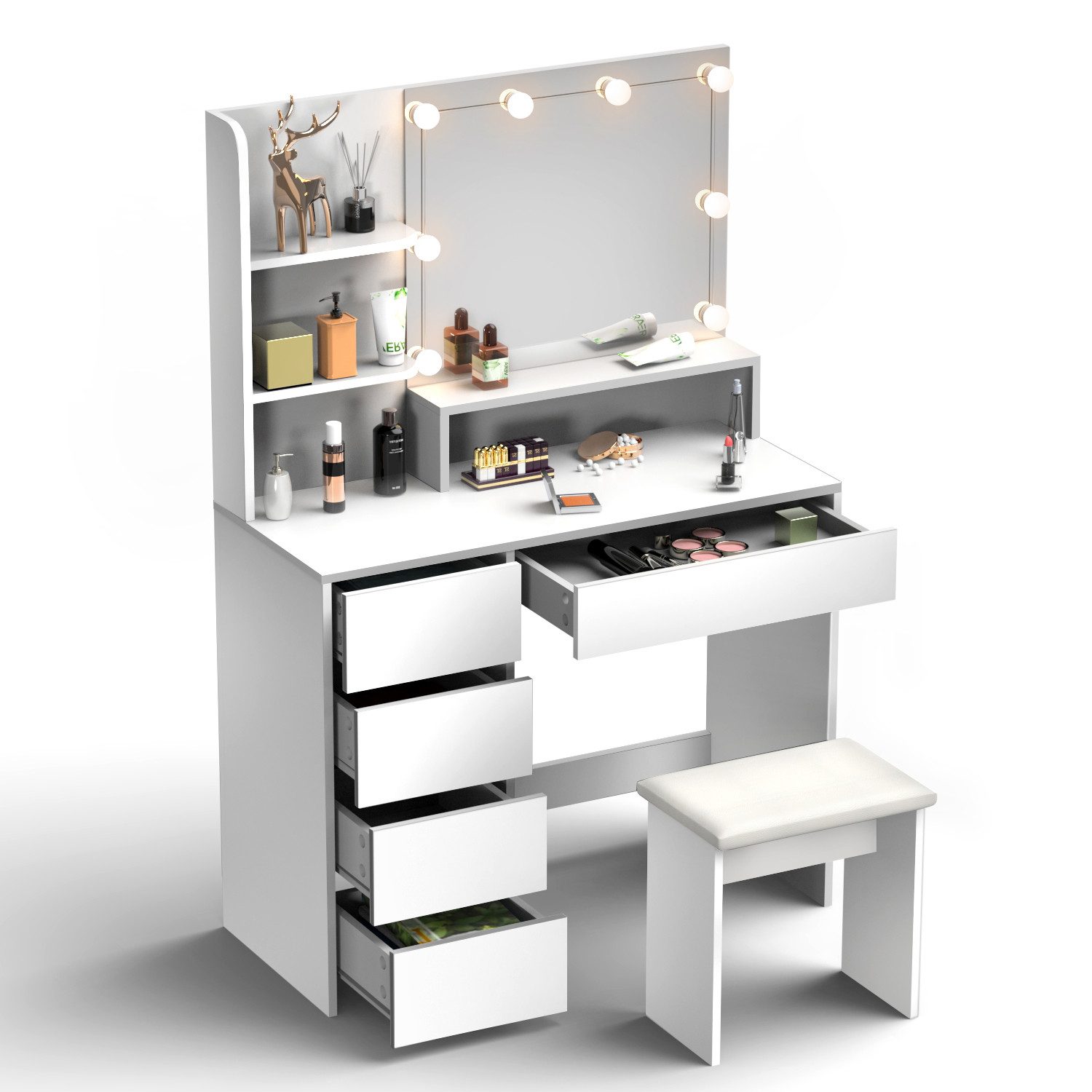LOVONLIVE Schminktisch 10 LEDs, 3 Farben günstig online kaufen