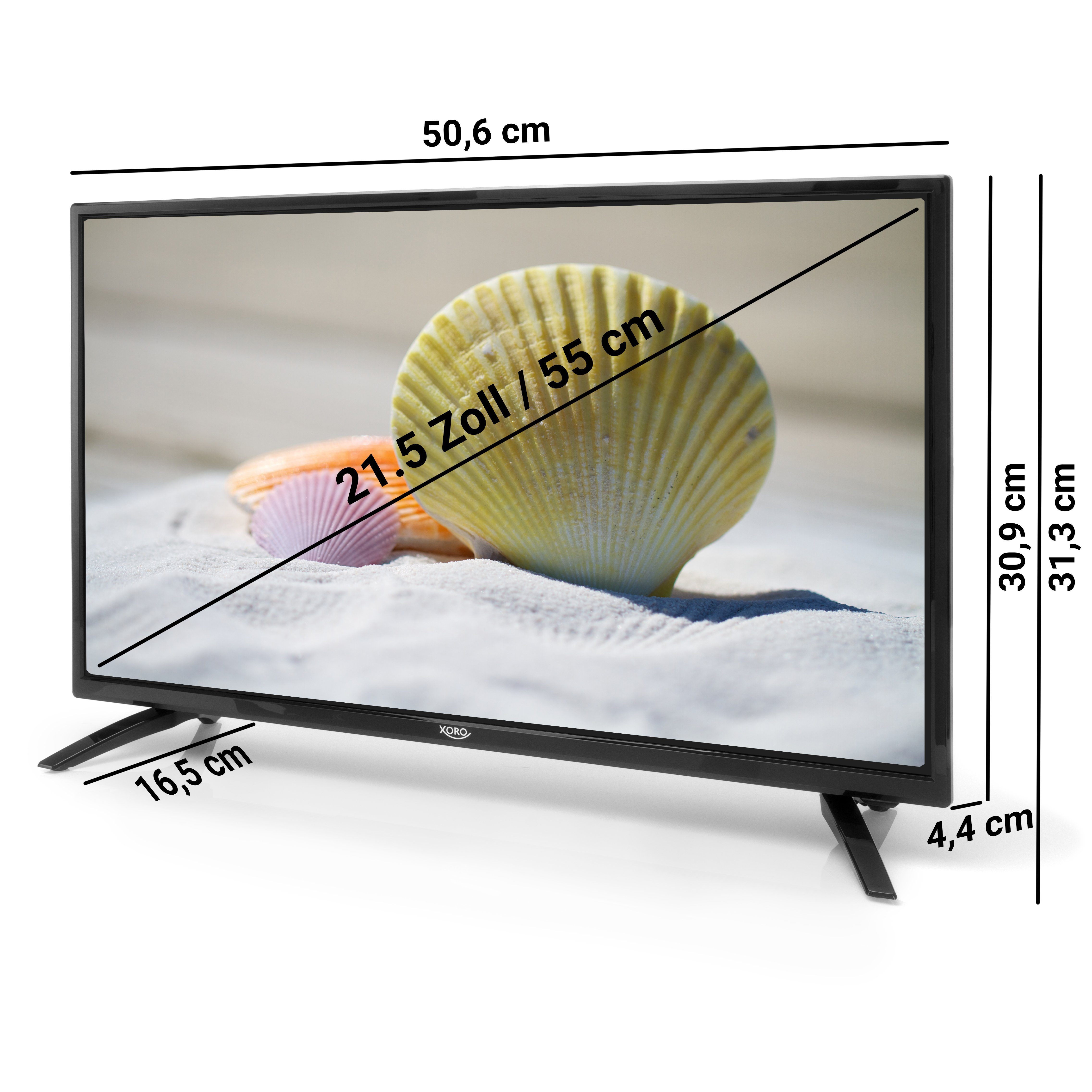 Xoro HTC 2249 LCD-LED Fernseher (55,00 cm/22 Zoll, Full HD)