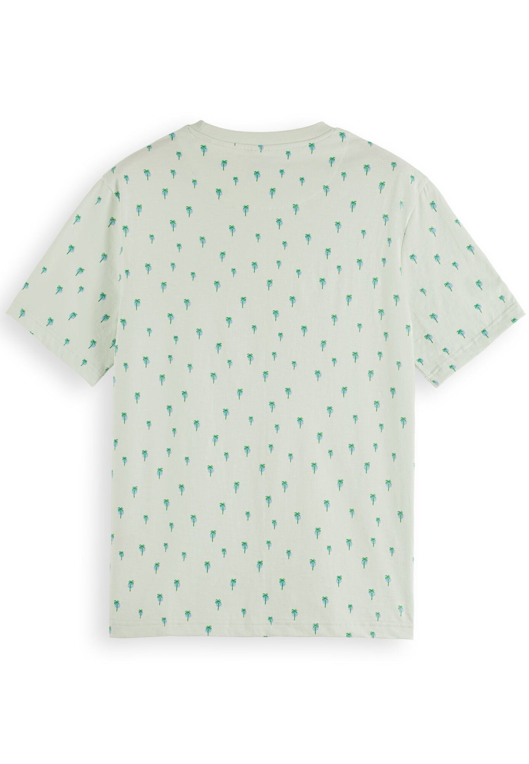 R-Neck All-Over-Muster (1-tlg) Soda und hellgrün Kurzarmshirt & mit T-Shirt Scotch Shirt