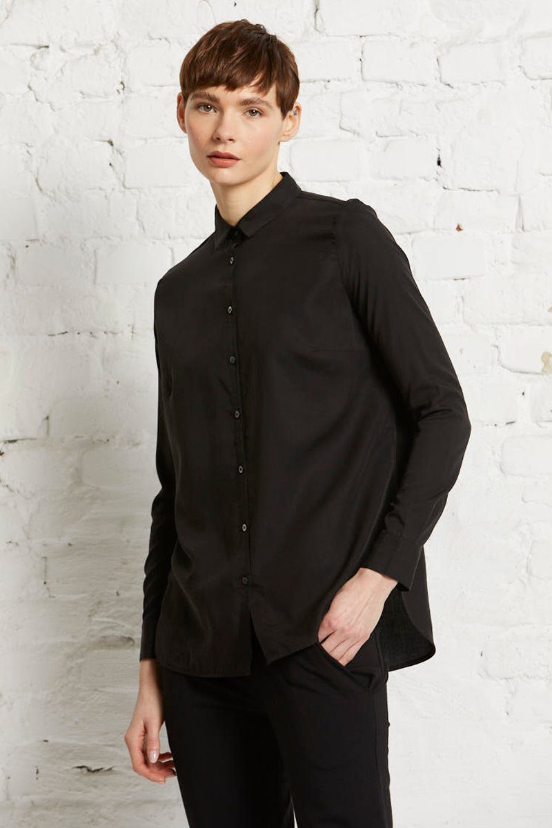 wunderwerk Klassische Bluse Contemporary blouse TENCEL 900 - black