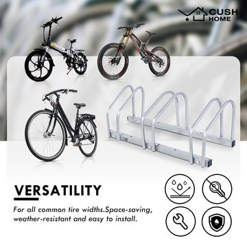 CCLIFE Fahrradständer Fahrradständer Boden für Fahrräder bis 55 mm Eisen Fahrradhalter
