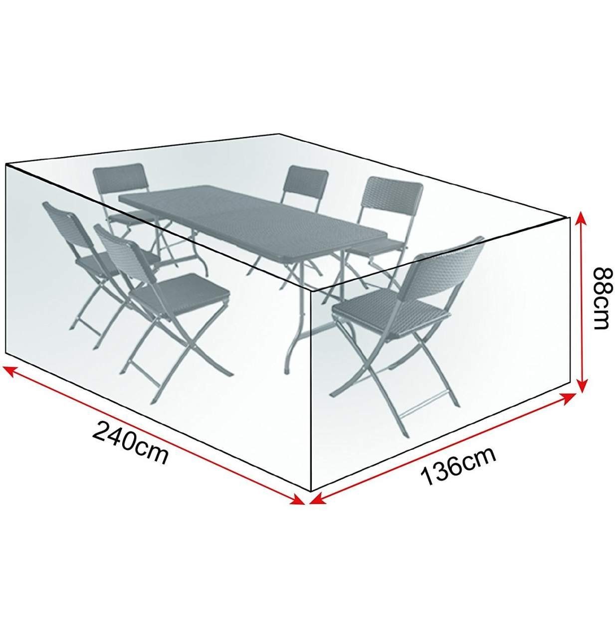 transparent Woltu für Sitzgruppe Schutzhülle Gartenmöbel-Schutzhülle,