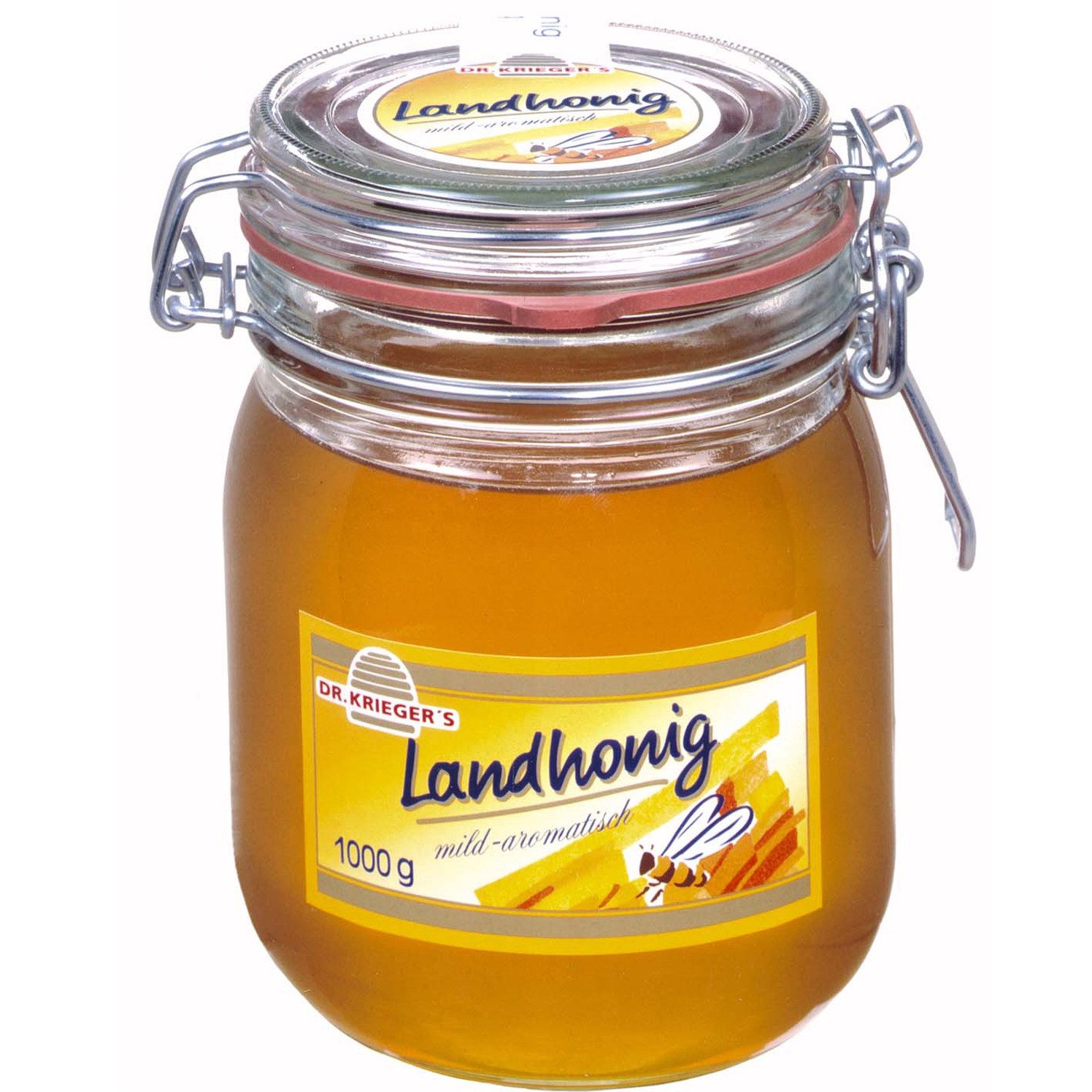 DR. KRIEGER'S Honig, Dr Kriegers Landhonig mild und aromatisch im Geschmack im Glas 1000g