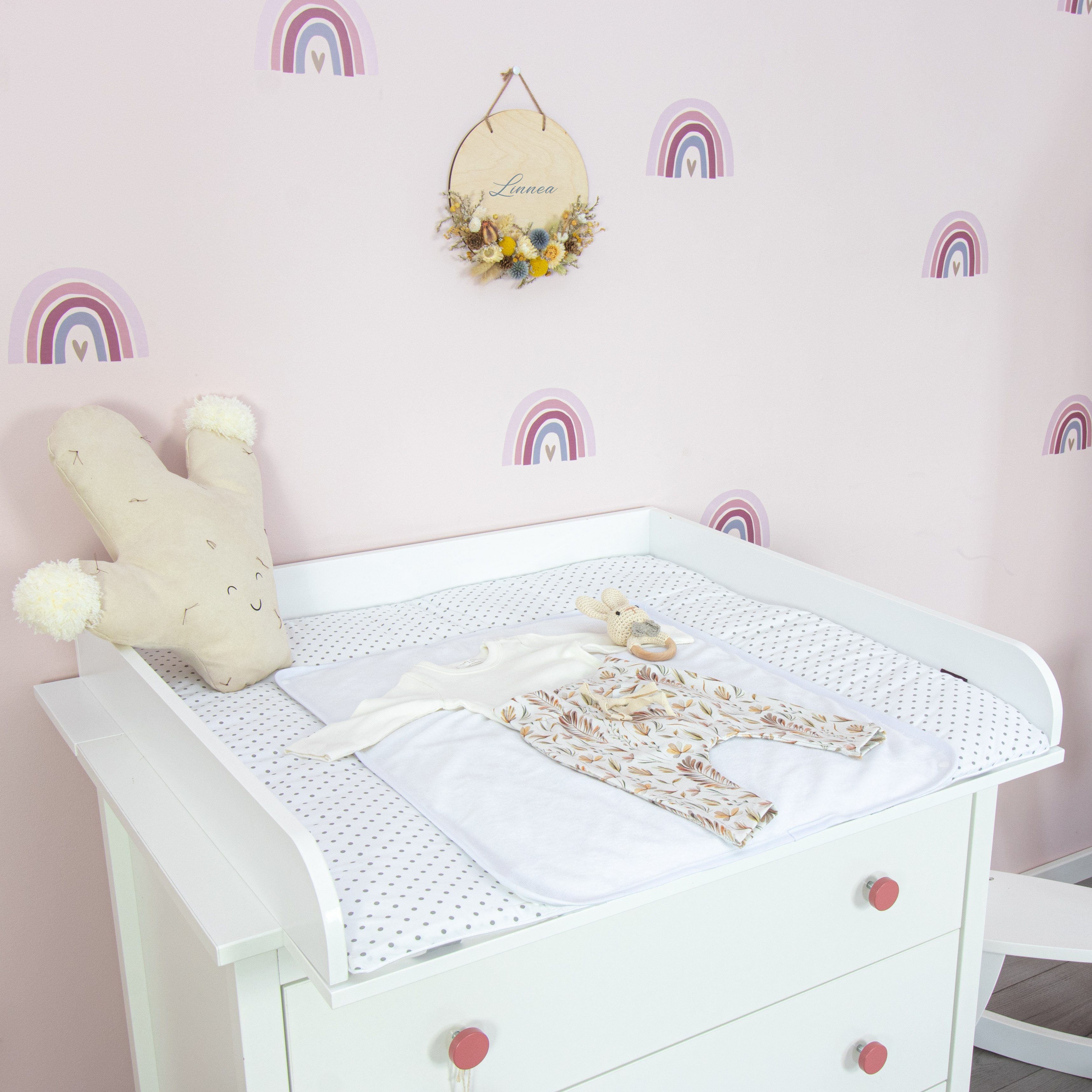 Puckdaddy GmbH Wickelaufsatz Knut (90x75,5x10cm) für IKEA Koppang Kommoden, Wickelaufsatz für IKEA Koppang Kommode