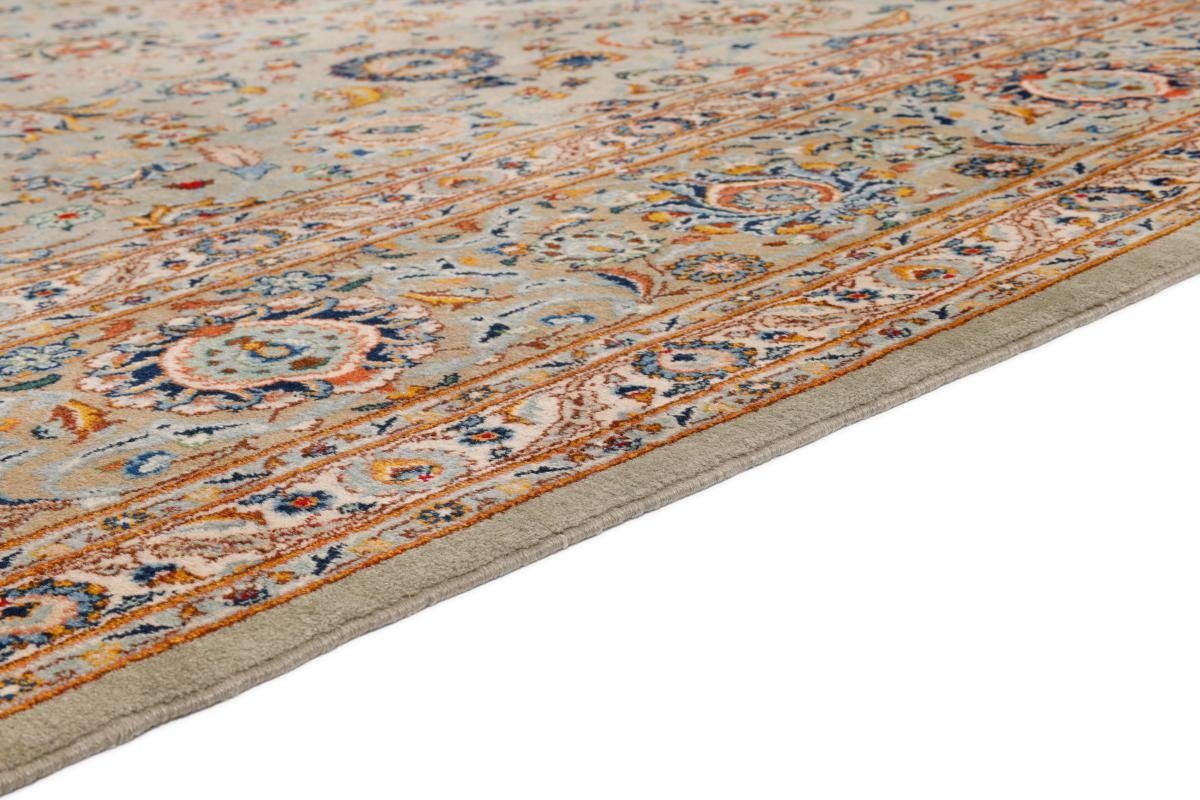 Orientteppich Keshan 395x271 Handgeknüpfter Orientteppich Trading, Höhe: / Perserteppich, Nain 12 mm rechteckig