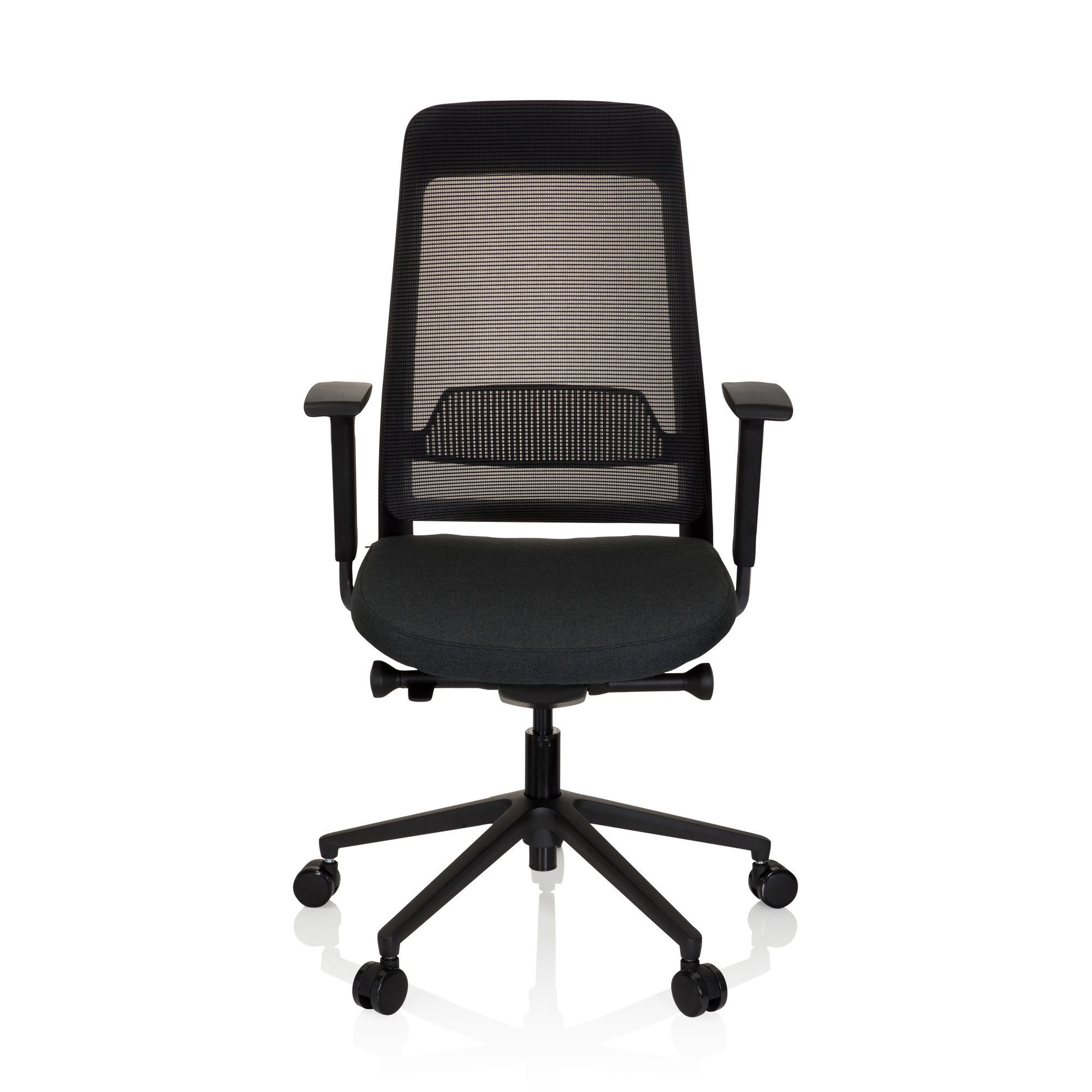 hjh OFFICE Drehstuhl Profi Bürostuhl CHIARO T1 BLACK Stoff/Netzstoff (1 St), Schreibtischstuhl ergonomisch