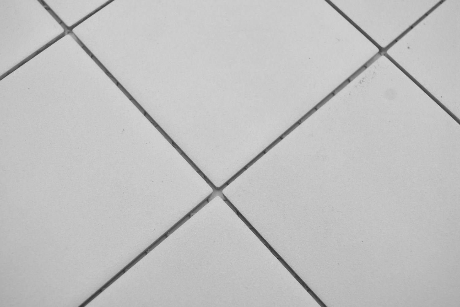 Mosani Mosaikfliesen Mosaik Fliese Wand Boden Keramik Weiß Rutschsicher Fliesenspiegel