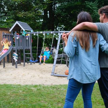 Wickey Einzelschaukel Schaukelsitz Kinderschaukel, Gartenschaukel, Kleinkindschaukel, (Wickey - Zubehör, Ø10mm, 160-185cm (verstellbare Seillänge), Für die dauerhafte Nutzung im Freien