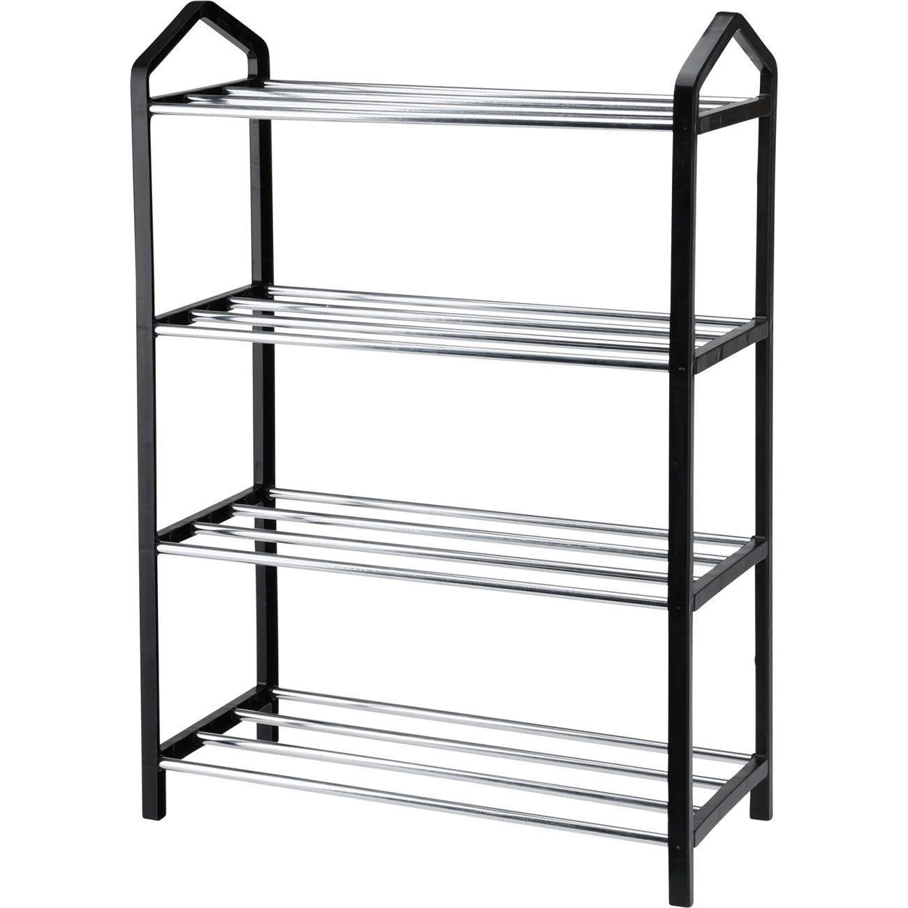 Storage solutions Schuhregal aus Metall: 4 Ebenen, stabil & platzsparend, 41.5x18.5x58.5cm