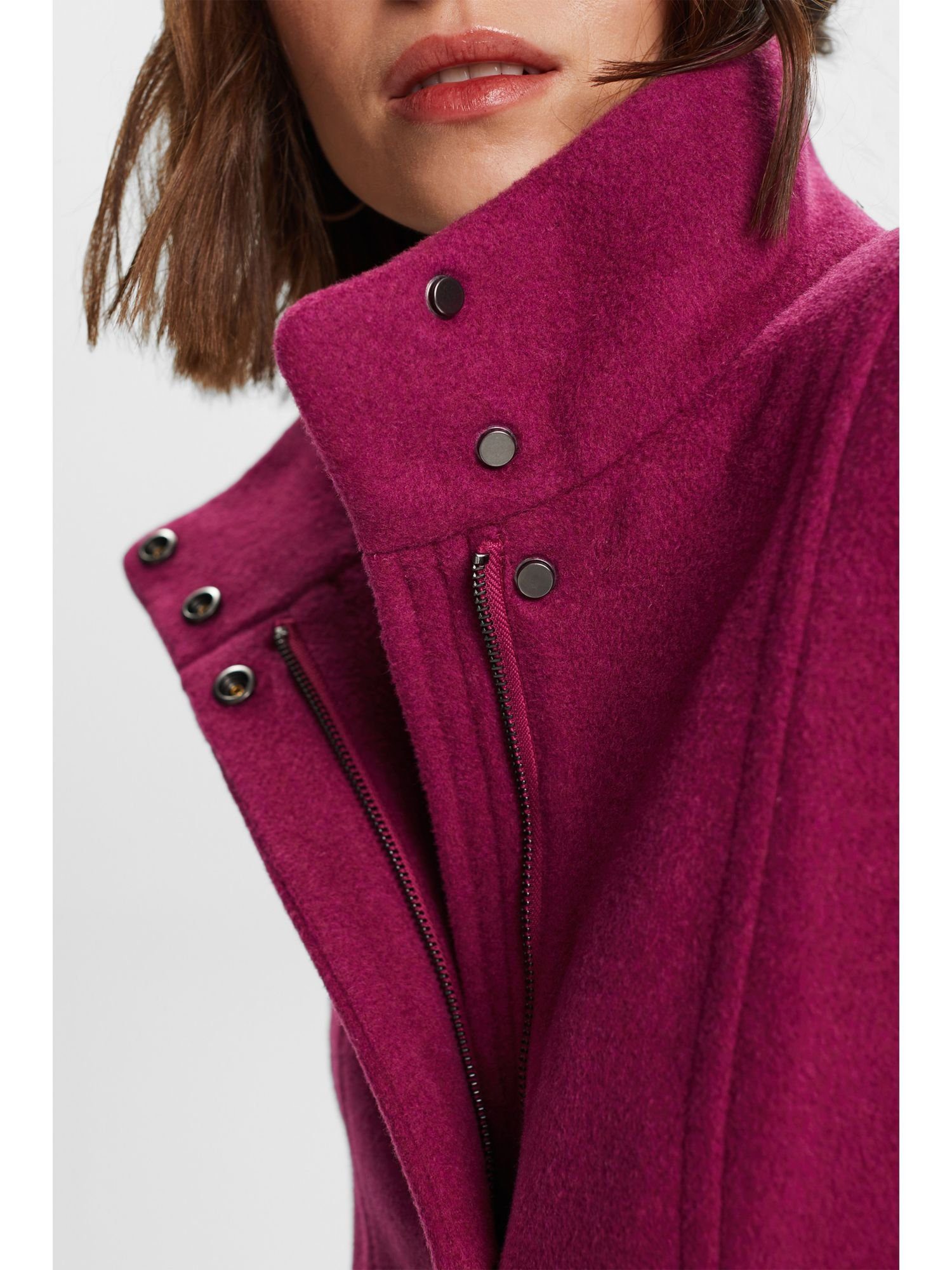 Wolle Esprit Collection Wollmantel Mantel mit Recycelt: