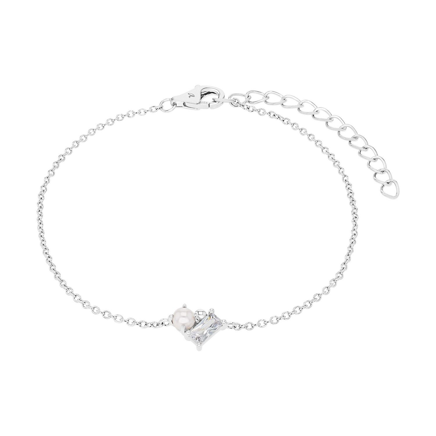 Amor Armband Schmuck Geschenk, mit Zirkonia (synth) - mit Muschelkernperle