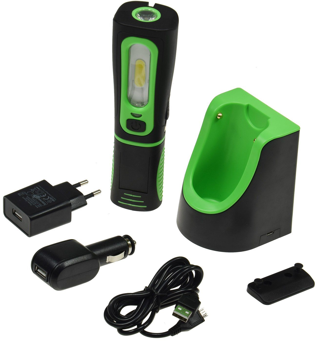 Arbeitsleuchte LED Stableuchte IP44 mit Akku & Ladestation