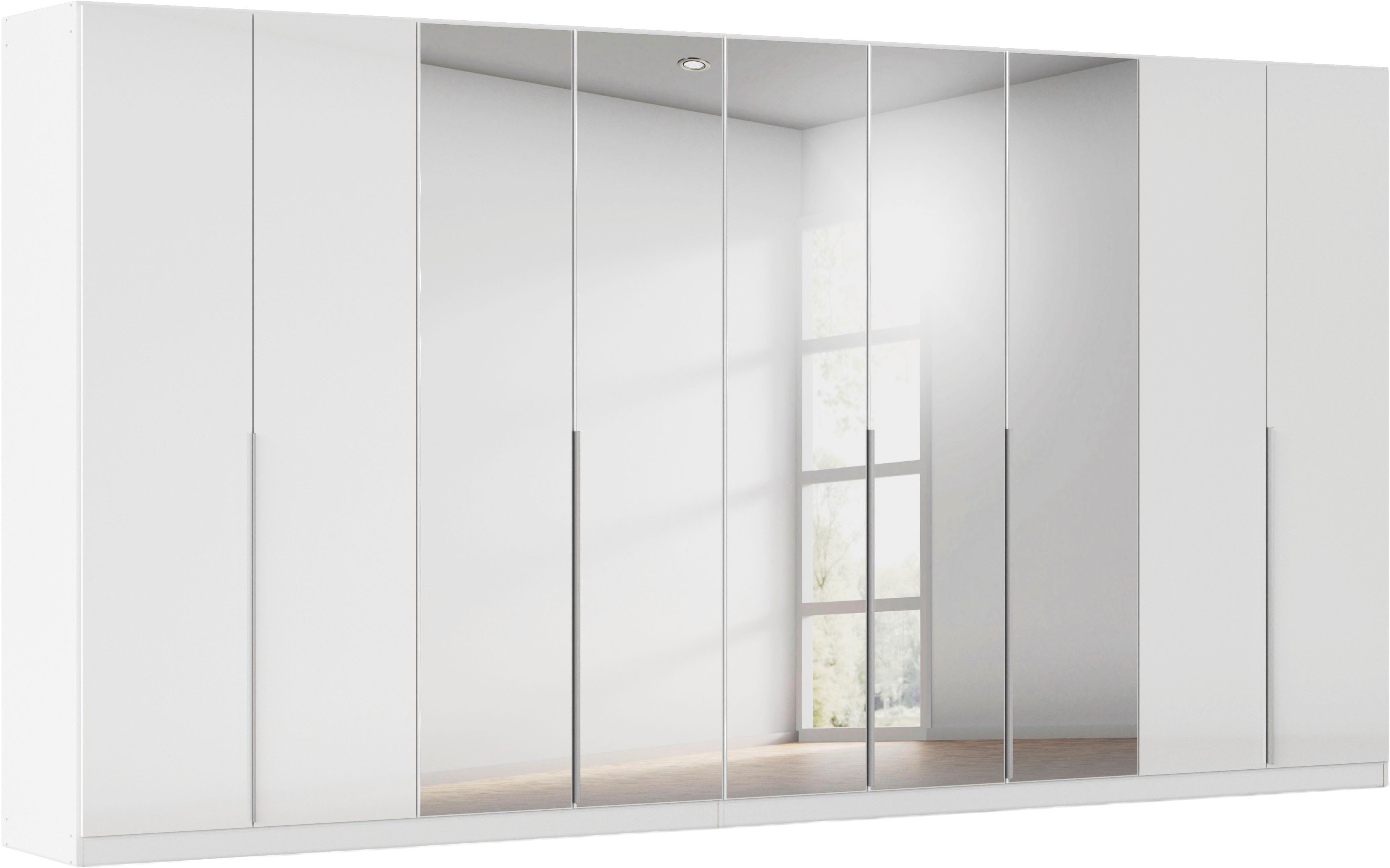 OTTO home Drehtürenschrank Kleiderschrank Schrank Garderobe AGORDO mit Dekor- oder Hochglanzfront (in zwei Griff-Farben, Breiten 91-405 cm) durchdachte Innenausstattung, in 8 Breiten und 2 Höhen MADE IN GERMANY