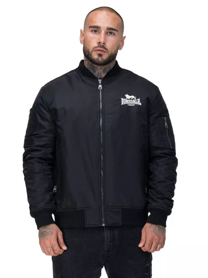 Lonsdale Bomberjacke Jacke Lonsdale Ludford Taschen mit Reißverschluss