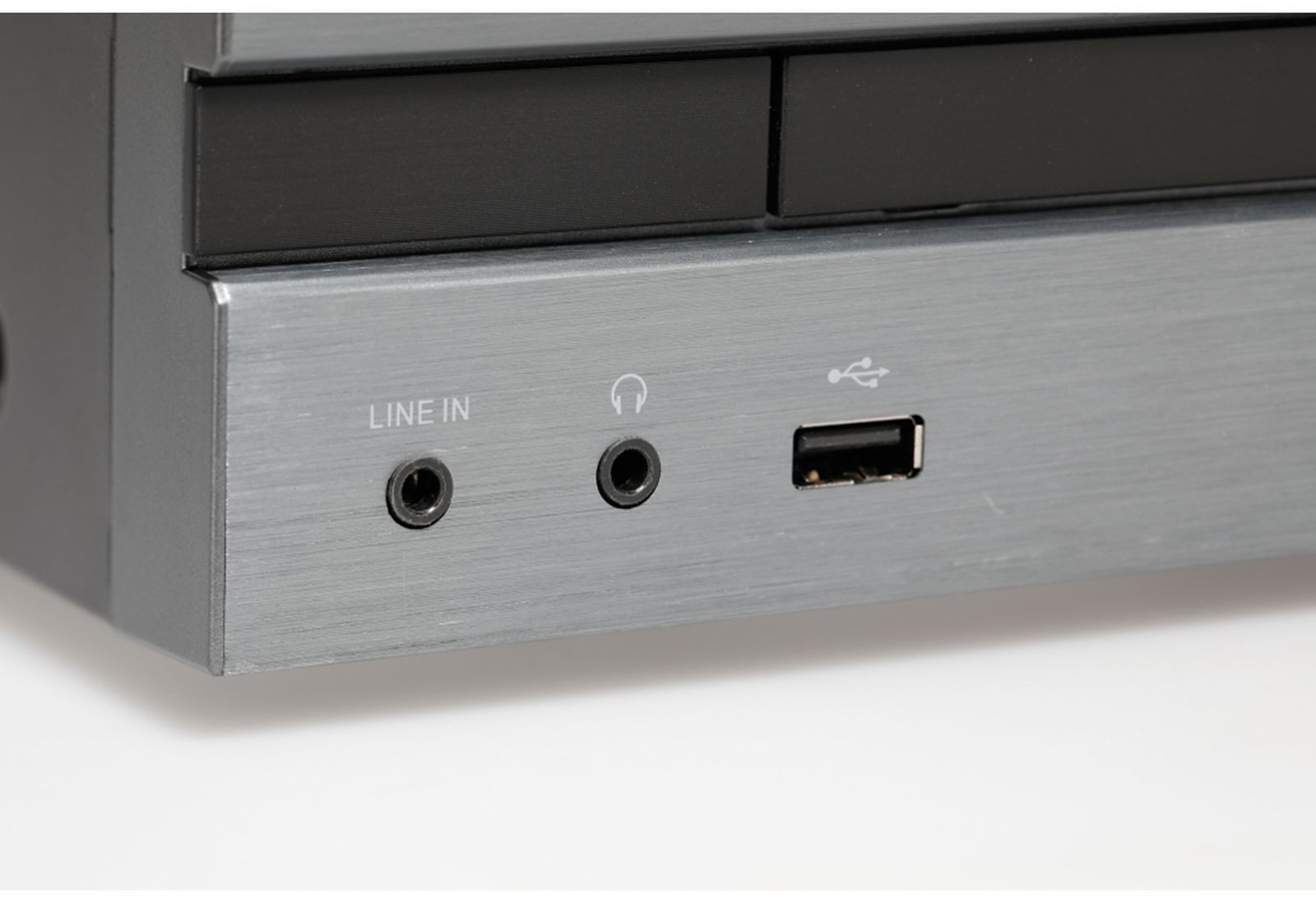 JVC Kenwood M-918DAB-H, Heim-Audio-Mikrosystem, Aluminium, Schwarz, 1 Disk Bluetooth-Lautsprecher