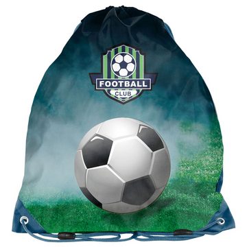 PASO Kinderrucksack mit Turnbeutel & befüllter Federmappe - FUSSBALL - Football Club (3-teilig)