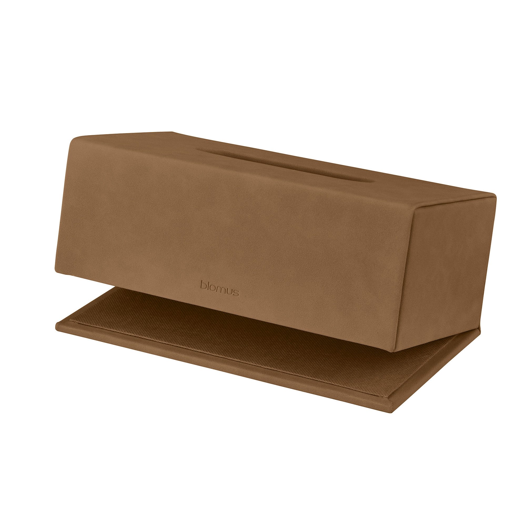 blomus Kosmetikbox Kosmetiktuchbox -SAHLA- Taschentücherbox, Tissuebox, Bad Design-Box, PU-Leder, Wildoptik, Einfach zu öffnen, Farbauswahl